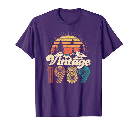 30Th Birthday Gifts 1989 Hiking T-Shirt - Aesthetic Graphic Unisex - T-Shirt, Sweatshirt, Hoodie
