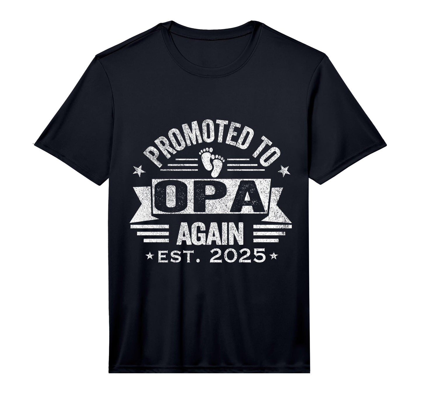 Mens Promoted To Opa Again 2025 T-Shirt - Minimalist Print for Adults - T-Shirt, Sweatshirt, Hoodie