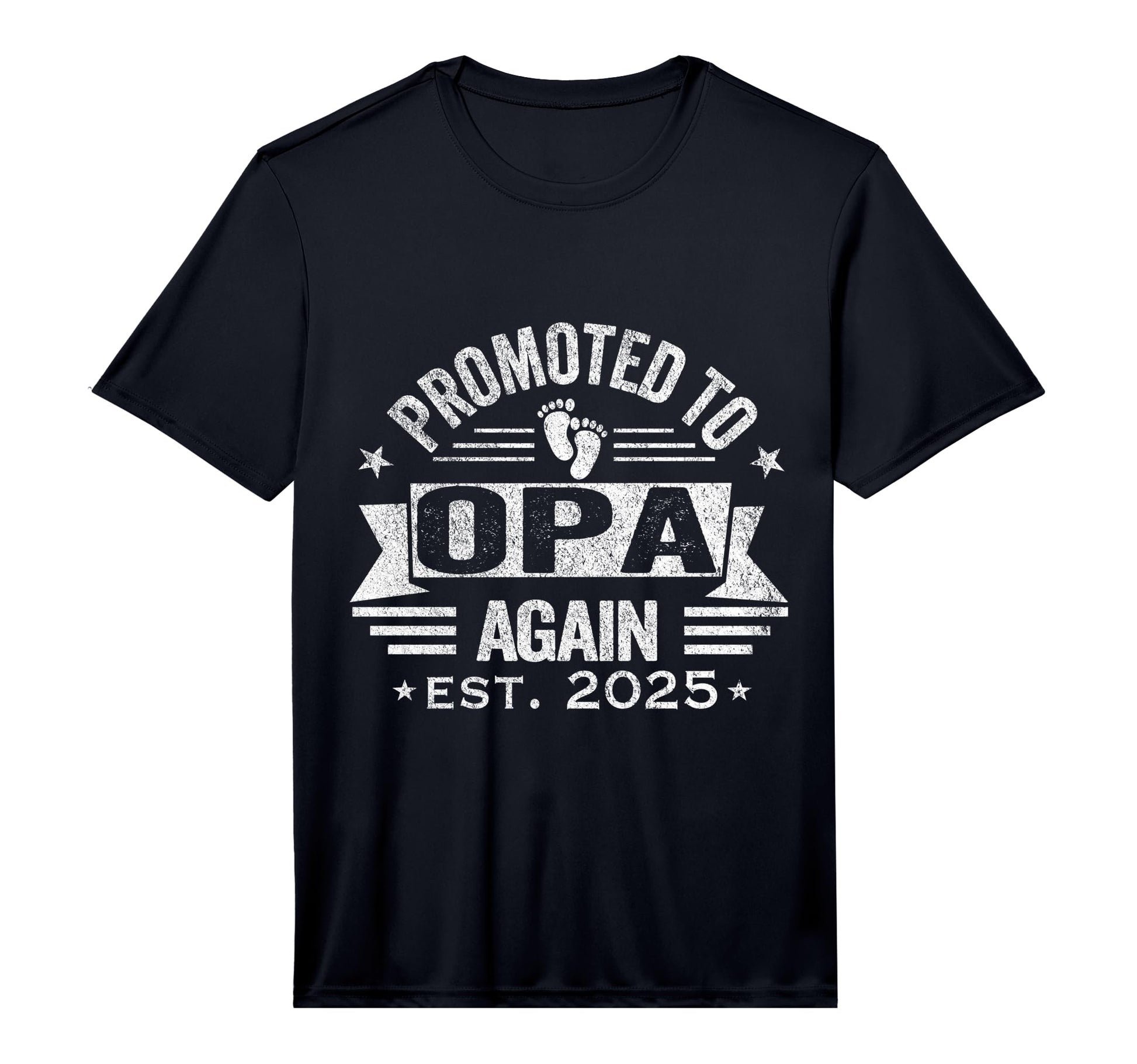 Mens Promoted To Opa Again 2025 T-Shirt - Minimalist Print for Adults - T-Shirt, Sweatshirt, Hoodie