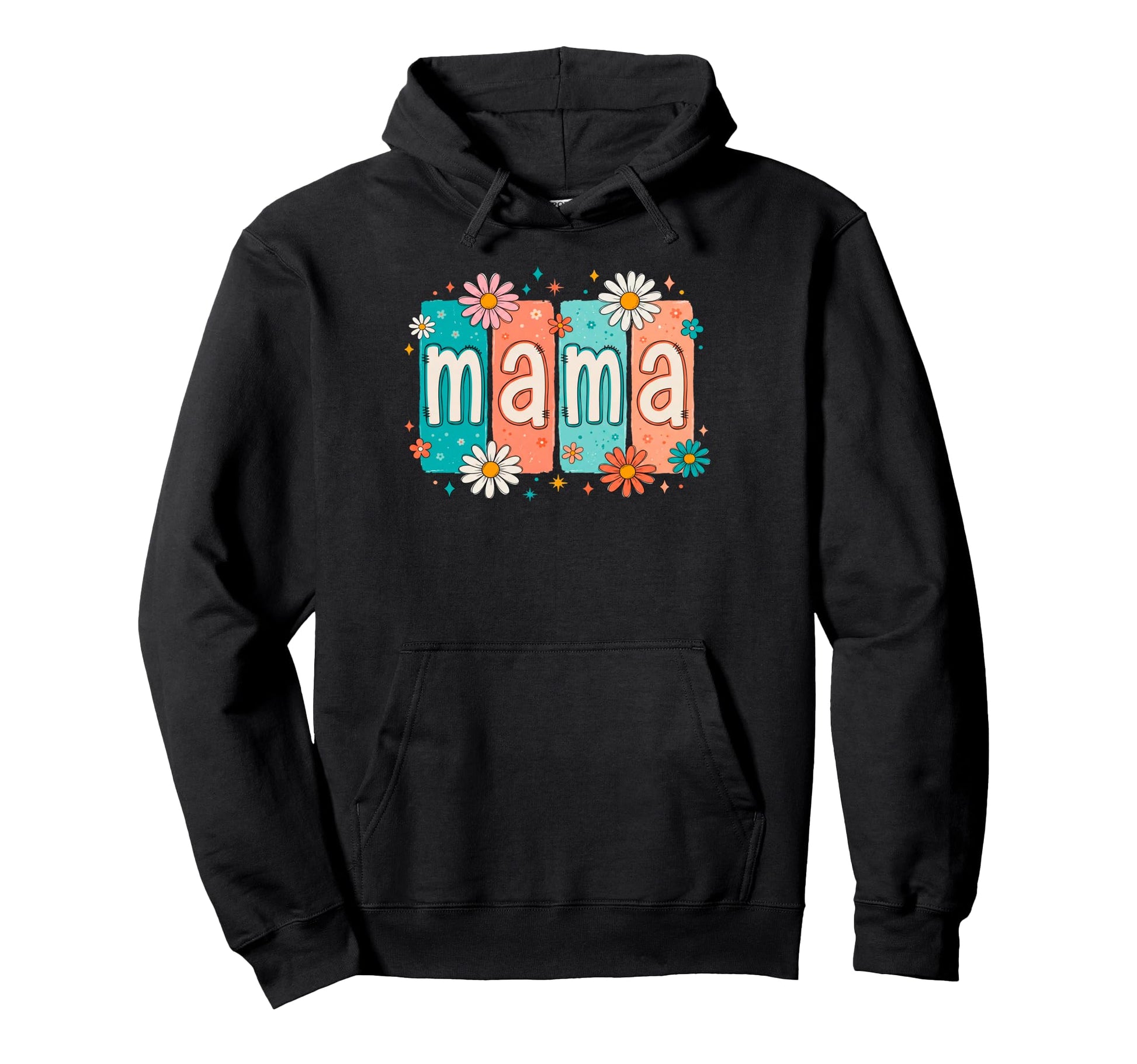 Floral Mama Mom Mothers Day Mommy Hoodie - Aesthetic Graphic Unisex - T-Shirt, Sweatshirt, Hoodie