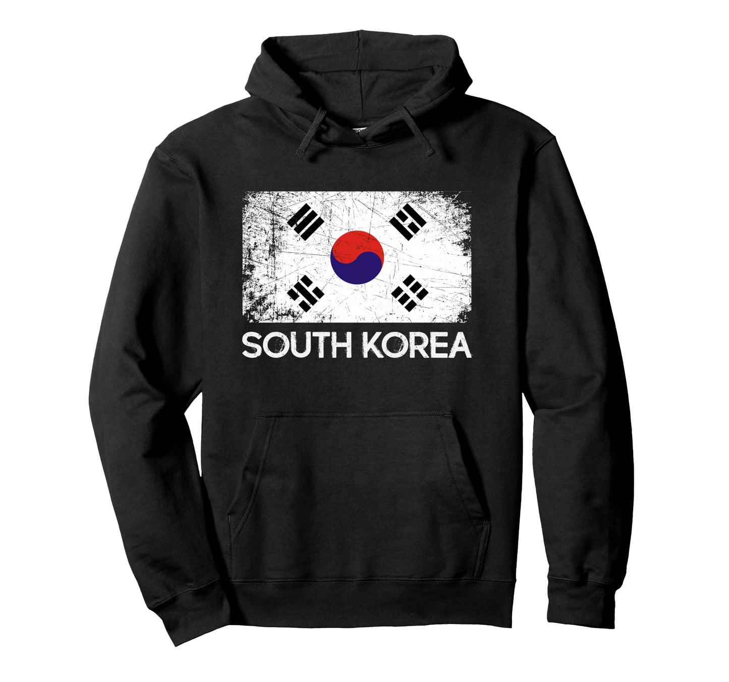 South Korean Flag Made South Korea Gift Hoodie - Graphic Print for Adults - T-Shirt, Sweatshirt, Hoodie