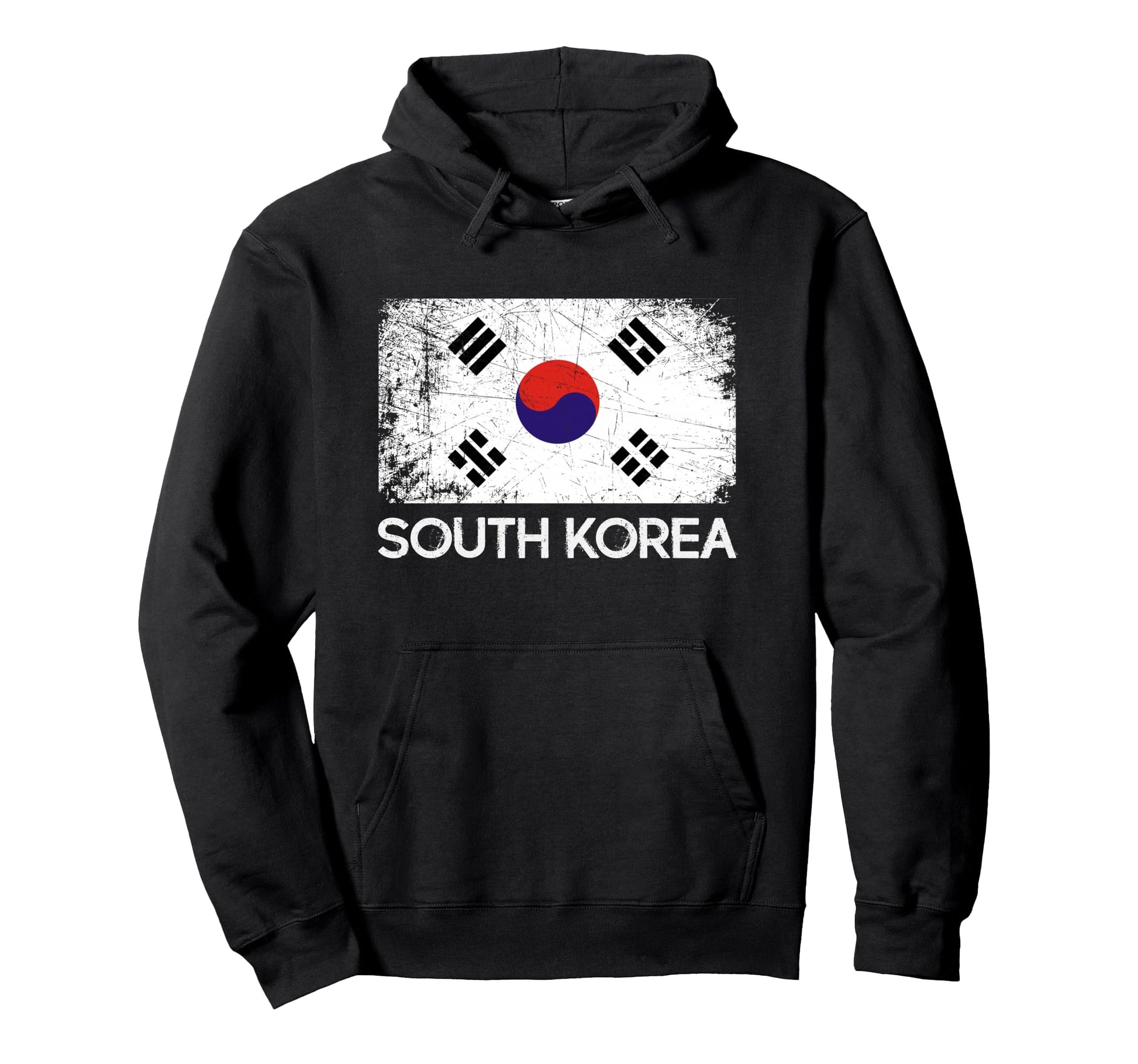 South Korean Flag Made South Korea Gift Hoodie - Graphic Print for Adults - T-Shirt, Sweatshirt, Hoodie