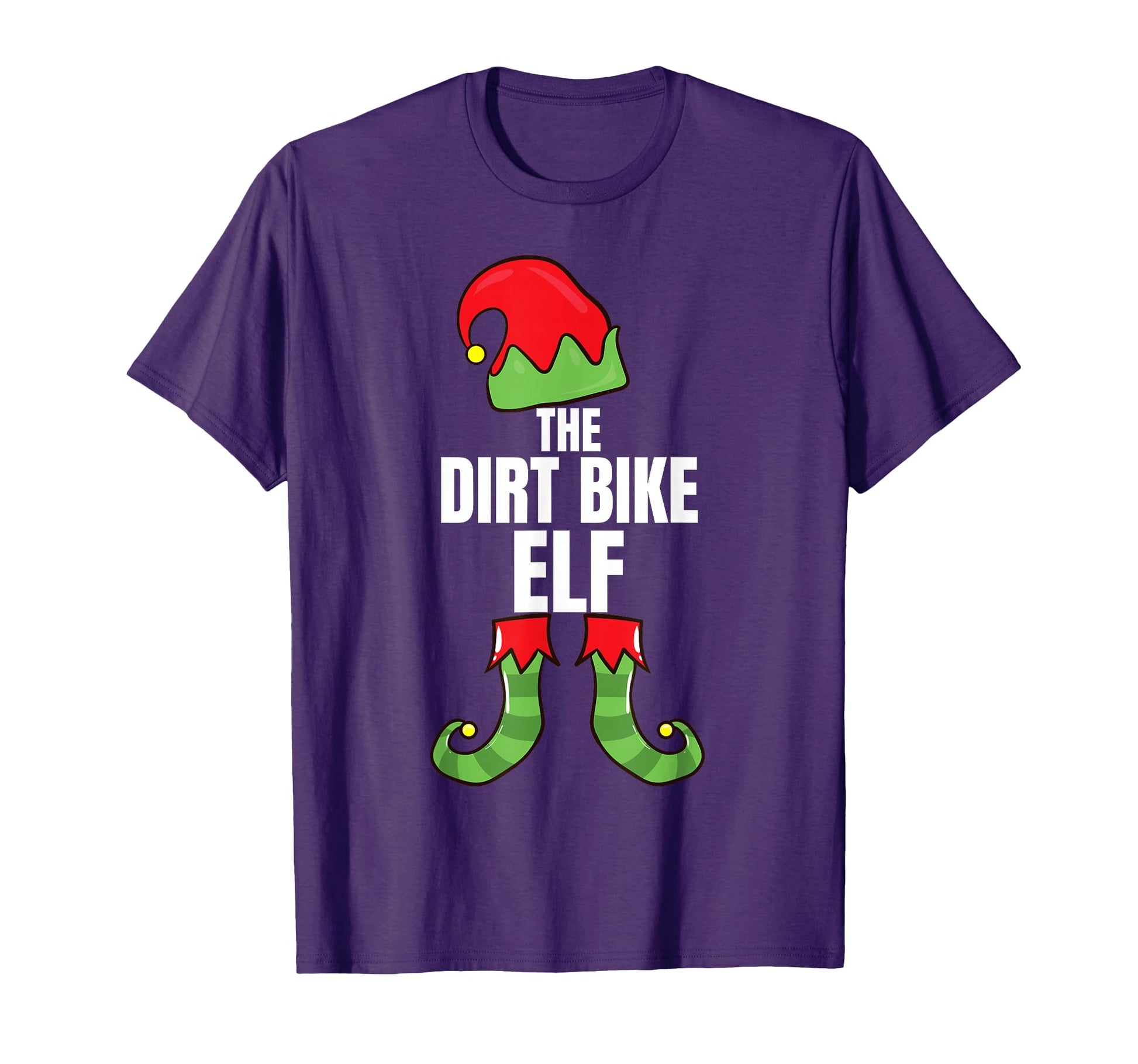Dirt Bike Elf Family Funny Group Pajama T-Shirt - Aesthetic Graphic Unisex - T-Shirt, Sweatshirt, Hoodie