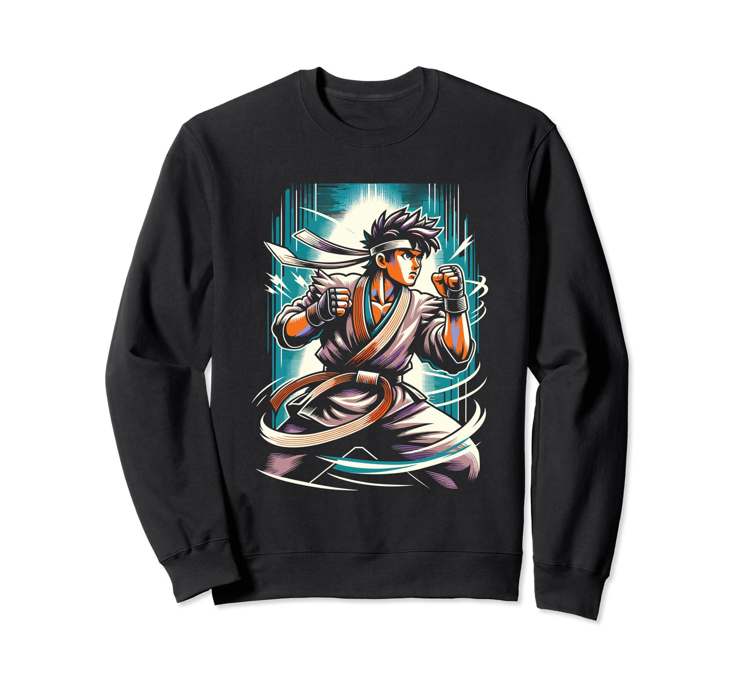 Anime Fighter Anime Gym Pop Art Sweatshirt - Custom Art Print for Adults - T-Shirt, Sweatshirt, Hoodie