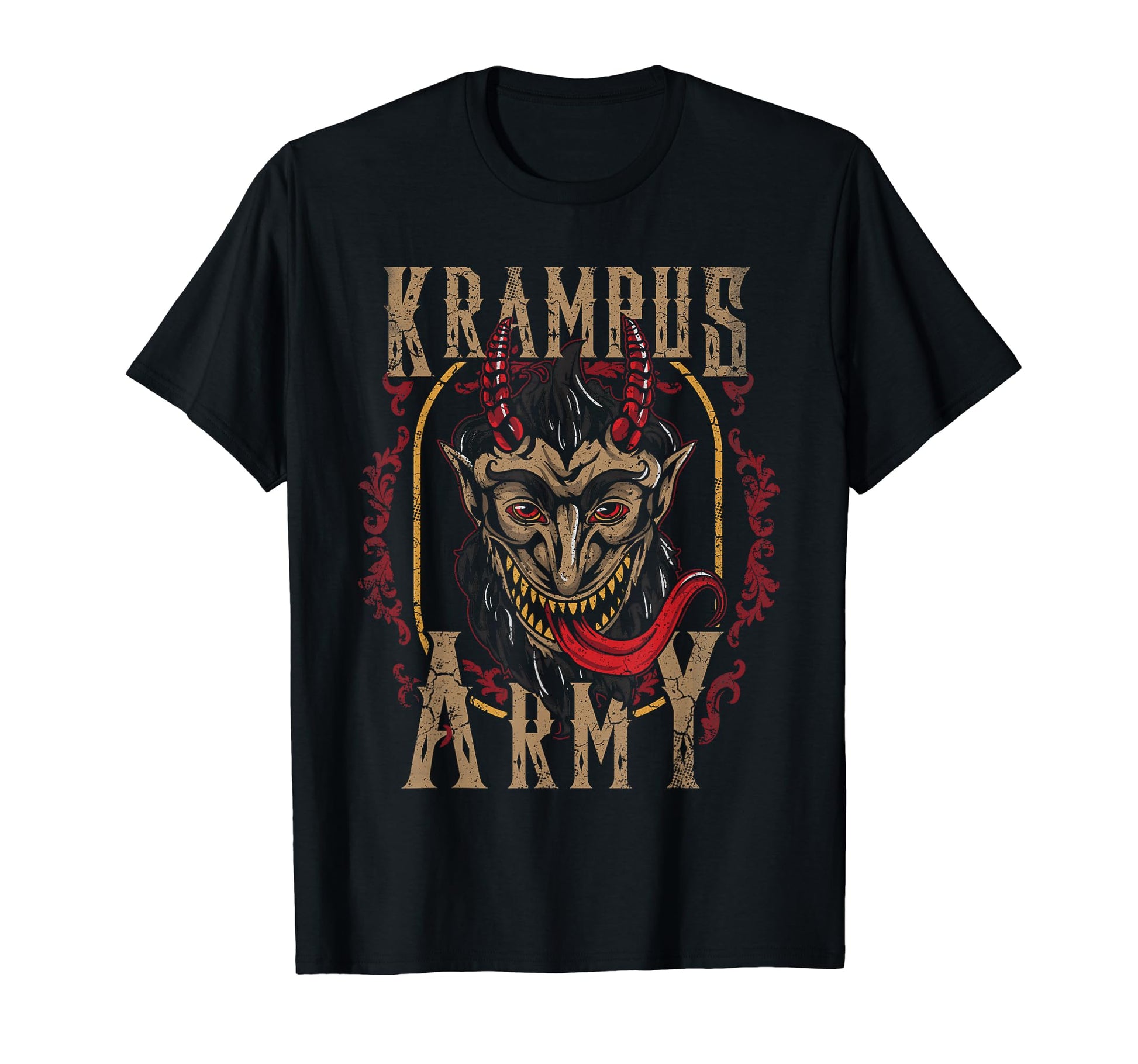 Krampus Army Funny Horror T-Shirt - Graphic Print Men Women - T-Shirt, Sweatshirt, Hoodie
