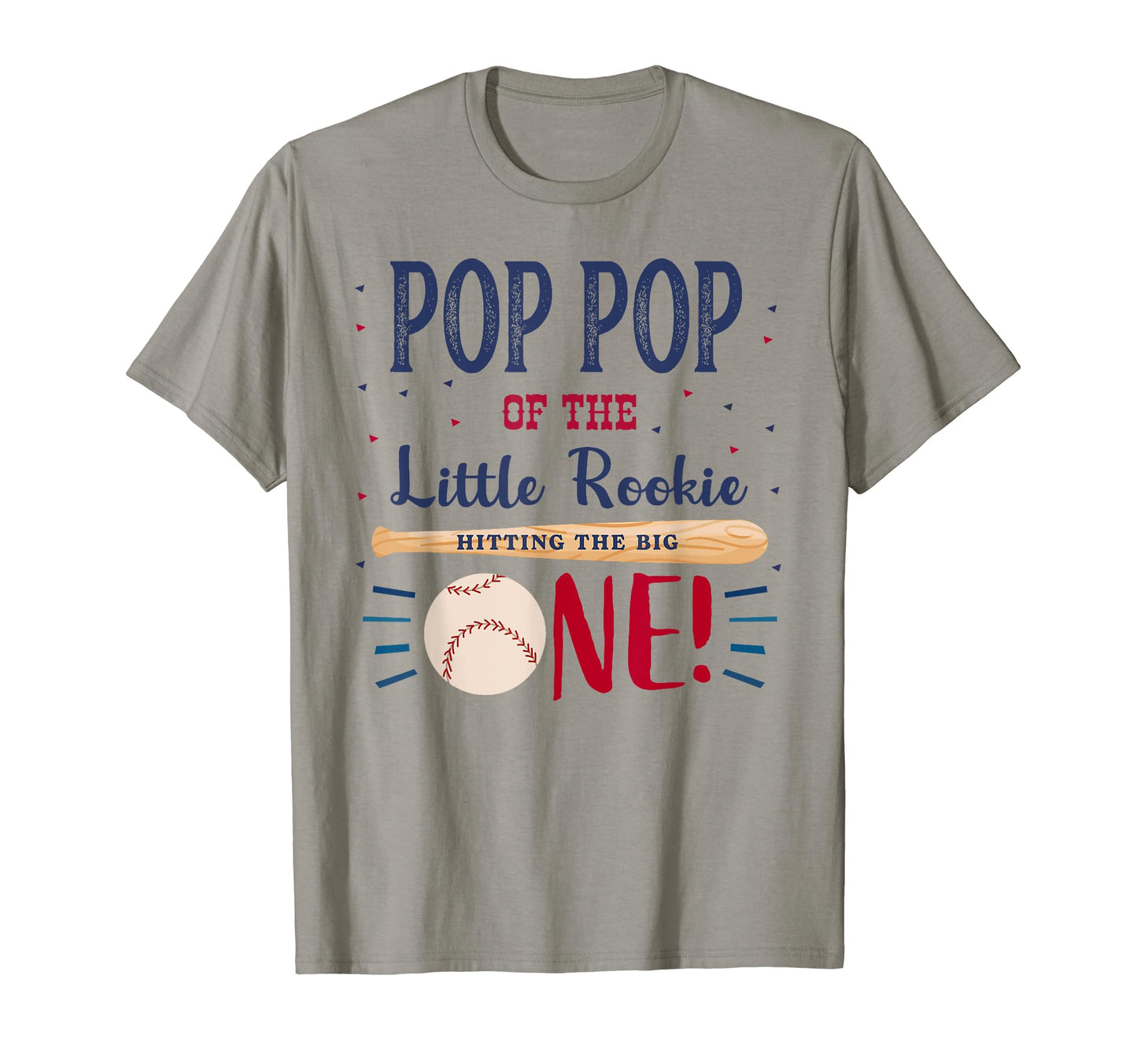 Mens Pop Pop First Birthday Little Rookie T-Shirt - Trendy Graphic Unisex - T-Shirt, Sweatshirt, Hoodie