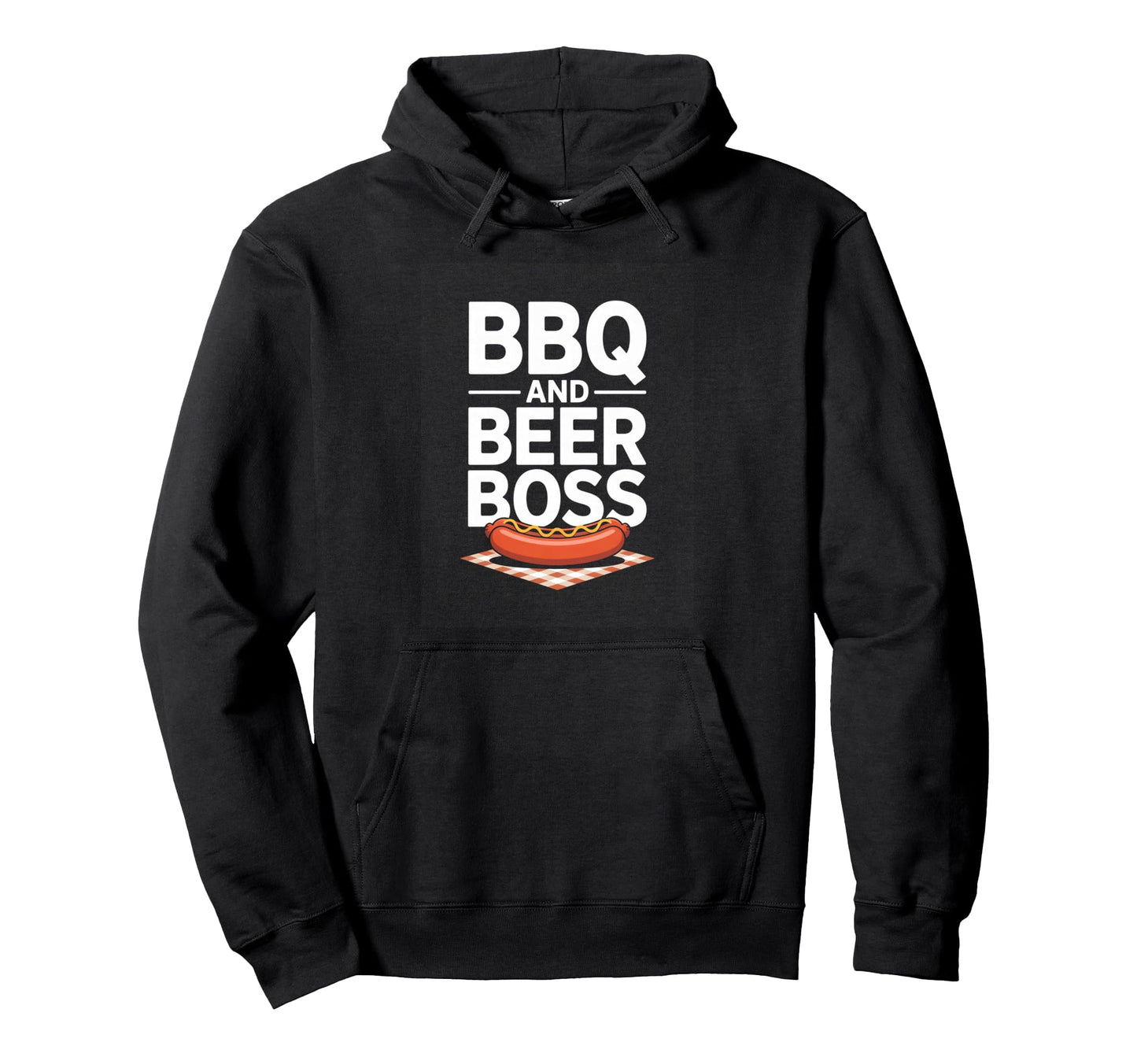 Bbq And Beer Boss Backyard Grill King Dad Hoodie - Trendy Graphic Unisex - T-Shirt, Sweatshirt, Hoodie