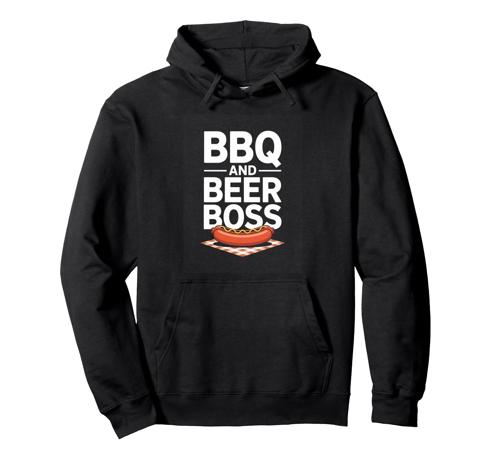 Bbq And Beer Boss Backyard Grill King Dad Hoodie - Trendy Graphic Unisex - T-Shirt, Sweatshirt, Hoodie