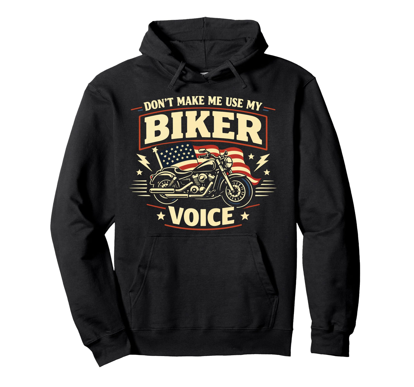 Motorcycle Biker Dont Make Me Use My Hoodie - Minimalist Print for Adults - T-Shirt, Sweatshirt, Hoodie