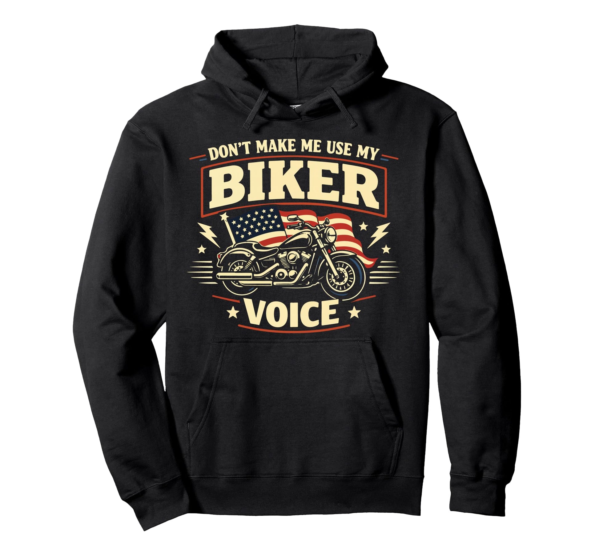 Motorcycle Biker Dont Make Me Use My Hoodie - Minimalist Print for Adults - T-Shirt, Sweatshirt, Hoodie