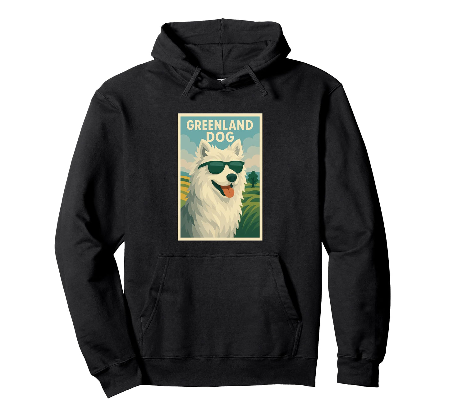 Greenland Dog Art Minimalist Pop Art Hoodie - Aesthetic Graphic Men Women - T-Shirt, Sweatshirt, Hoodie