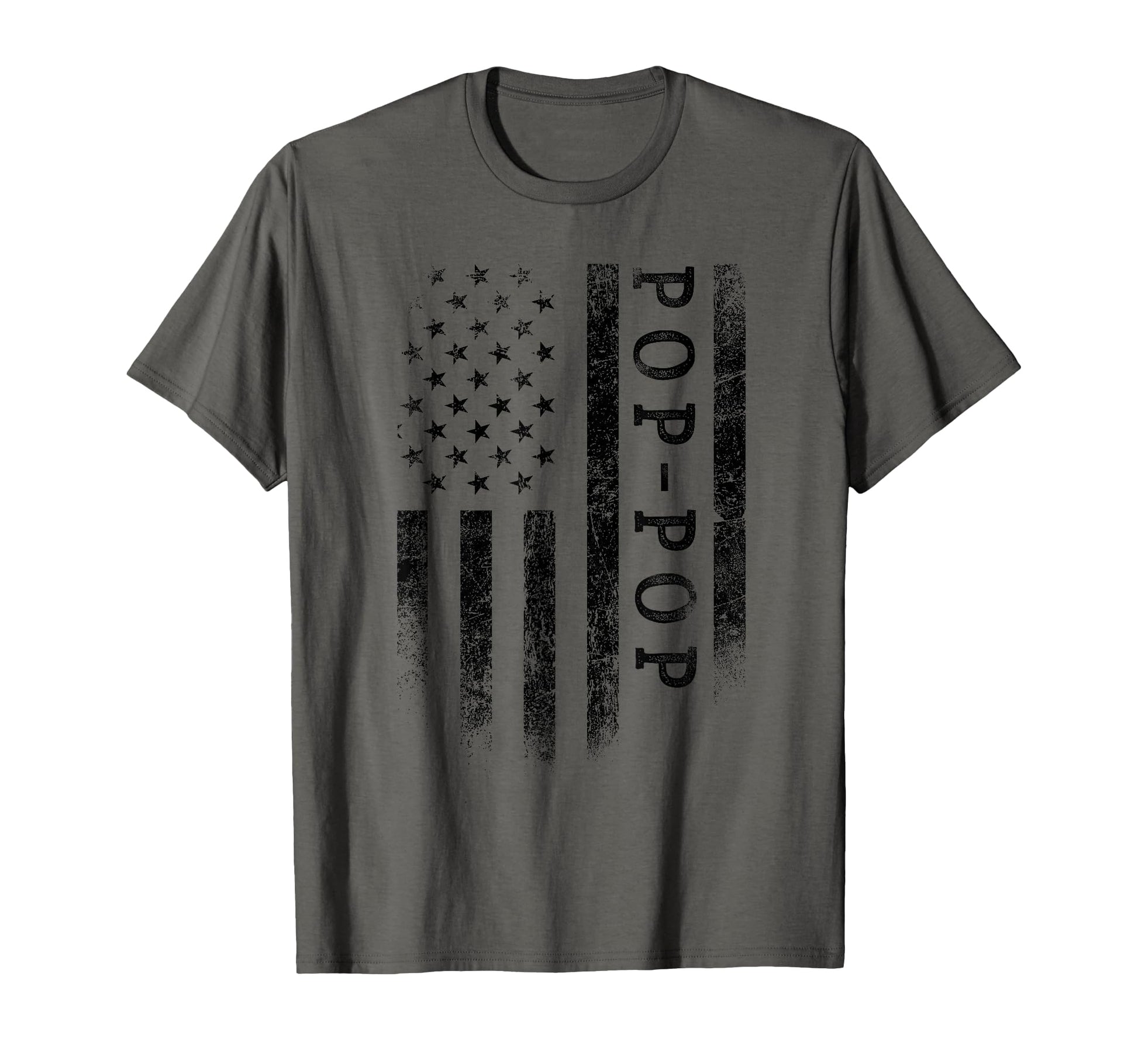 Pop Pop Patriotic American Usa Flag T-Shirt - Custom Art Print Men Women - T-Shirt, Sweatshirt, Hoodie