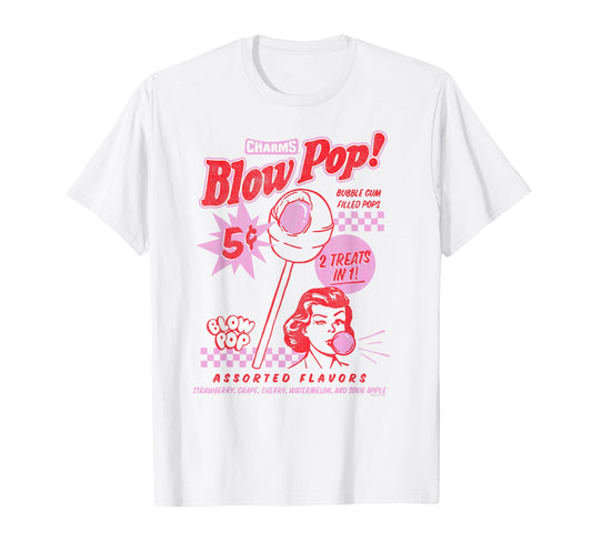 Charms Blow Pop 2 Treats 1 Ad Sucker T-Shirt - Streetwear Style for Adults - T-Shirt, Sweatshirt, Hoodie