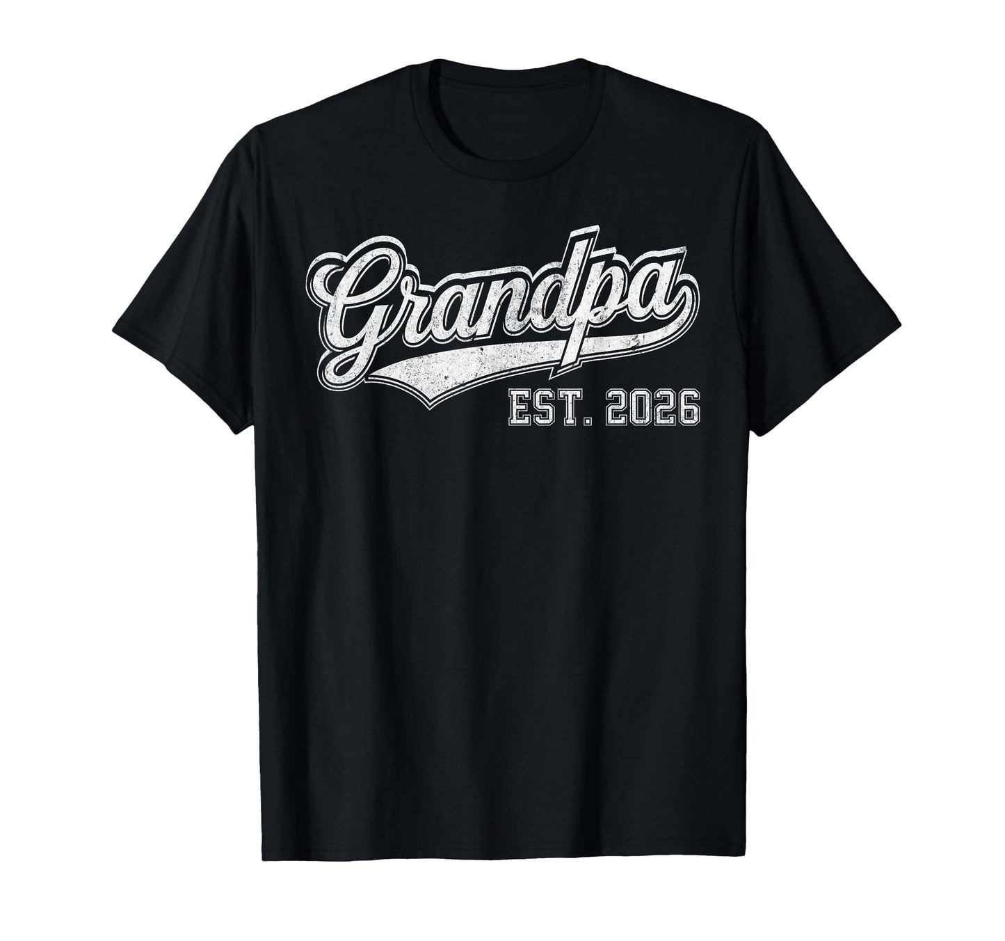 Mens Promoted To Grandpa Est 2026 T-Shirt - Minimalist Print Unisex - T-Shirt, Sweatshirt, Hoodie