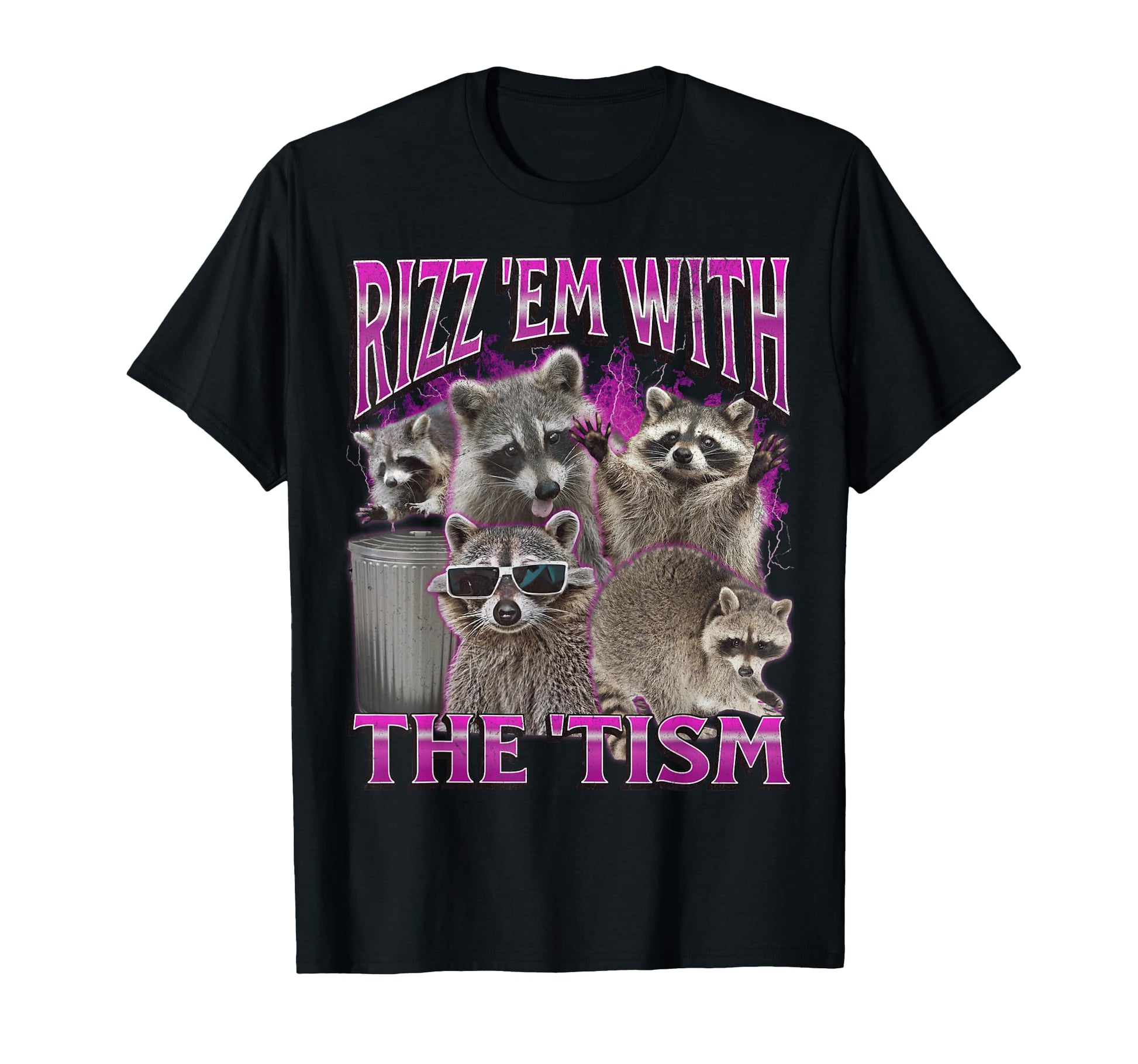 Mildlyperturbed Adults Raccoon T-Shirt - Casual Everyday Wear for Adults - T-Shirt, Sweatshirt, Hoodie