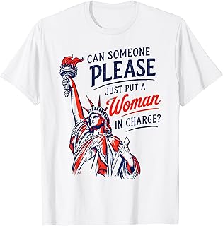 Retro Can Someone Please Just Put A Woman in Charge T-Shirt Unisex T-shirt, Sweatshirt, Hoodie, Long Sleeve Tee - T-Shirt, Sweatshirt, Hoodie