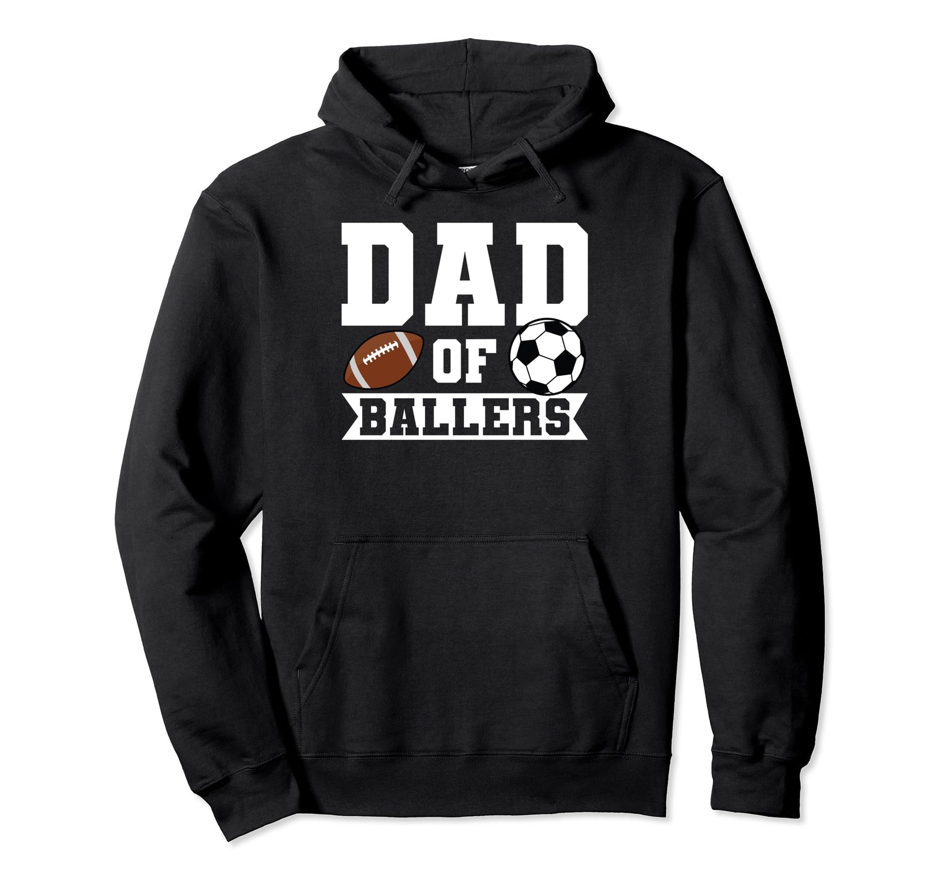Dad Ballers Soccer Player Hoodie - Custom Art Print for Adults - T-Shirt, Sweatshirt, Hoodie
