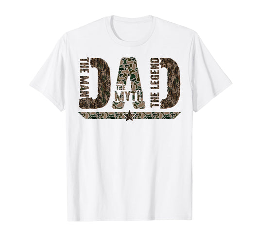 Camo Legend Dad Best Dad Ever T-Shirt - Minimalist Print for Adults - T-Shirt, Sweatshirt, Hoodie