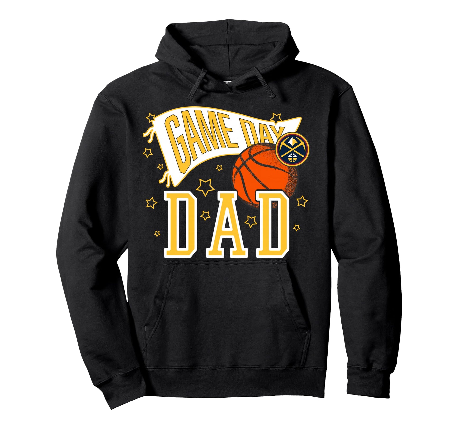Nba Denver Nuggets Fathers Day Pennant Hoodie - Novelty Apparel Unisex - T-Shirt, Sweatshirt, Hoodie
