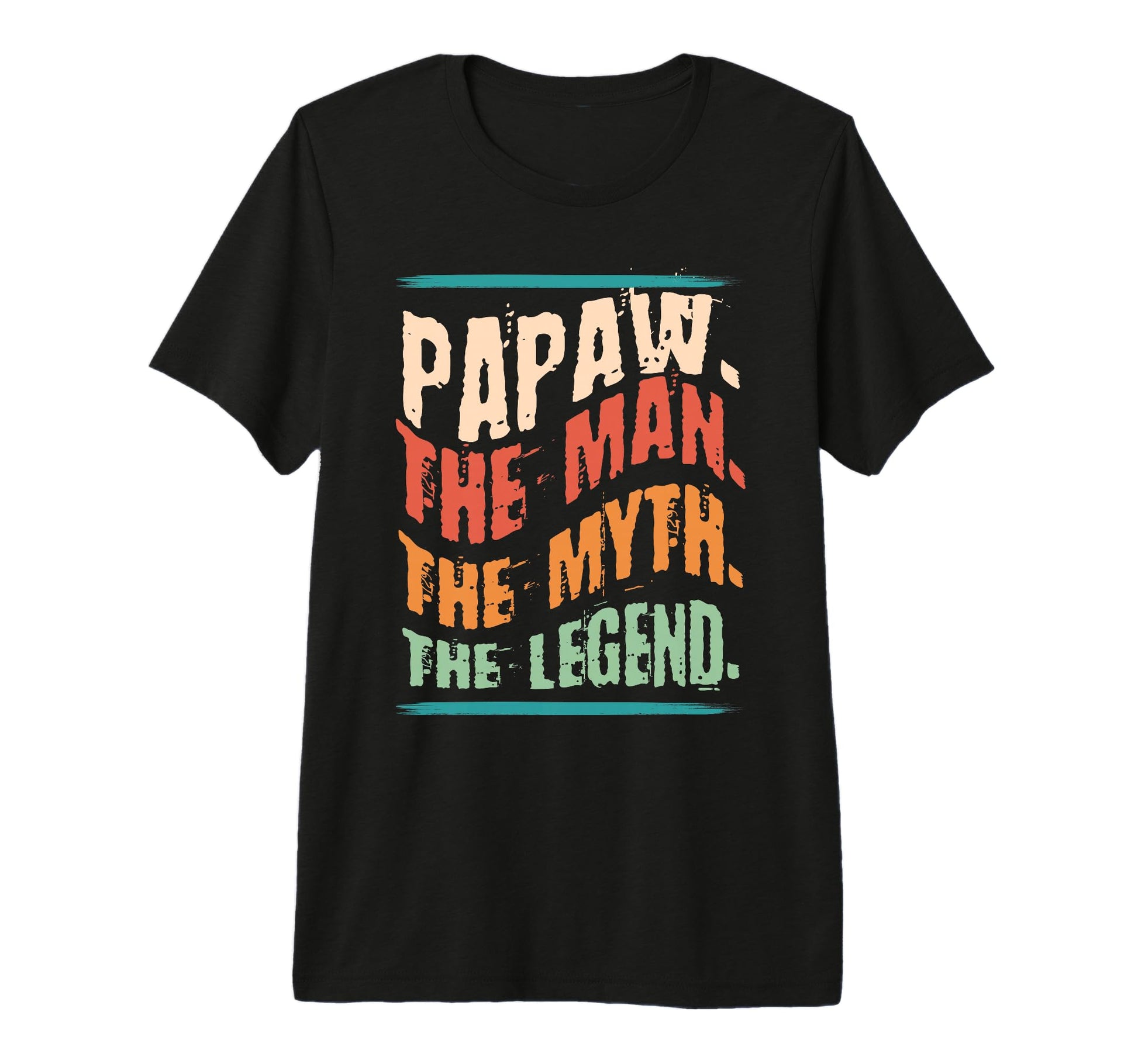 Mens Papaw Myth Legend Dad Grandpa Tri T-Shirt - Novelty Apparel Men Women - T-Shirt, Sweatshirt, Hoodie
