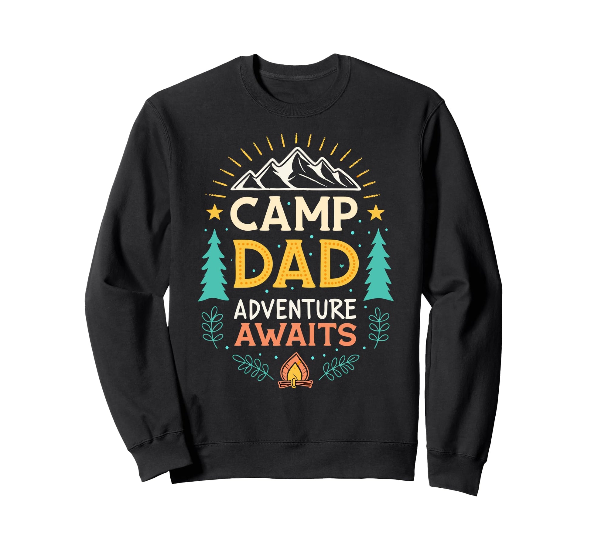 Adventure Dad Camping Dad Fathers Sweatshirt - Minimalist Print Men Women - T-Shirt, Sweatshirt, Hoodie