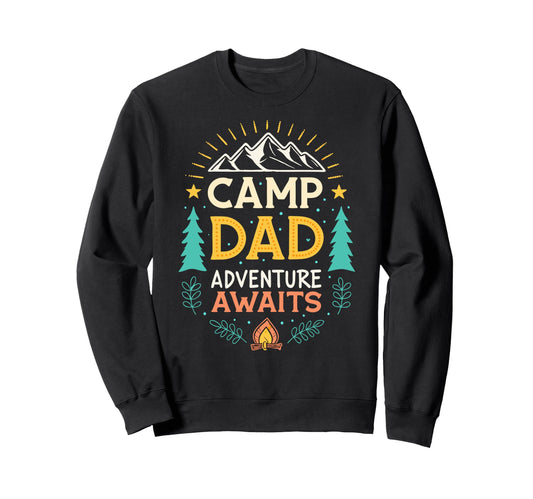 Adventure Dad Camping Dad Fathers Sweatshirt - Minimalist Print Men Women - T-Shirt, Sweatshirt, Hoodie