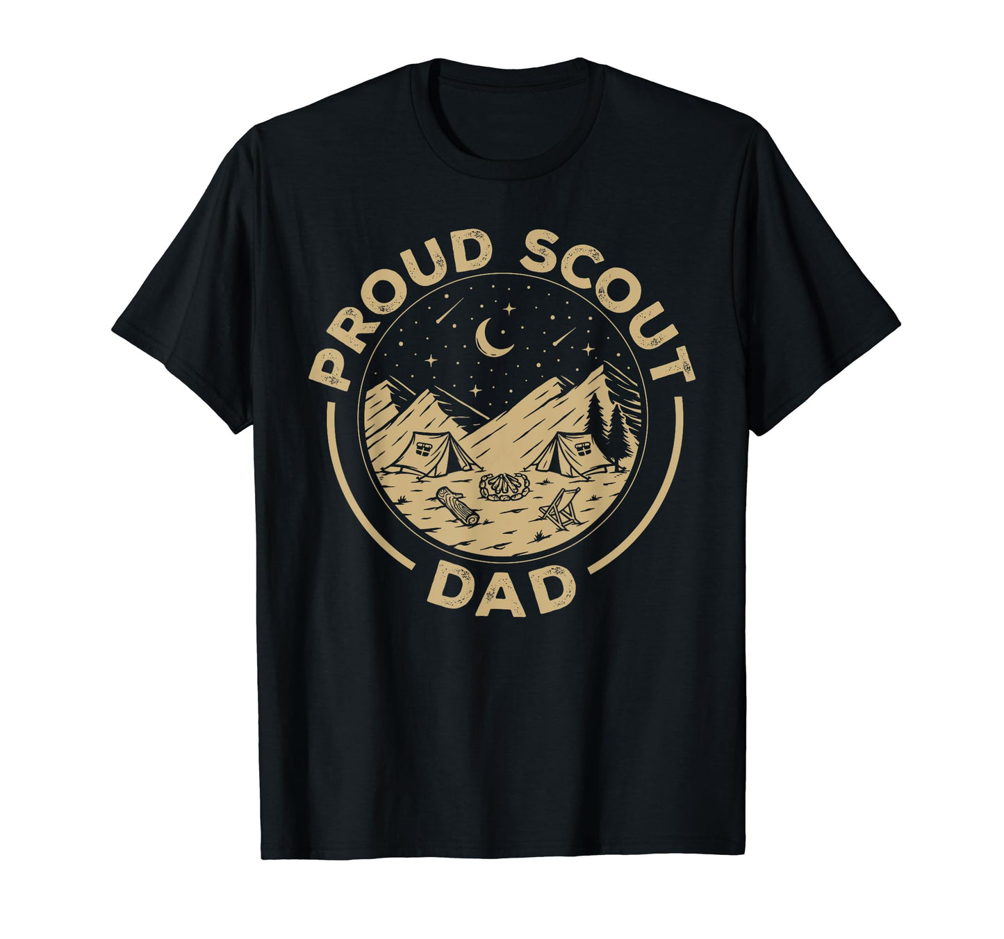 Scout Scouting Proud Scout Dad Camping T-Shirt - Graphic Print Unisex - T-Shirt, Sweatshirt, Hoodie