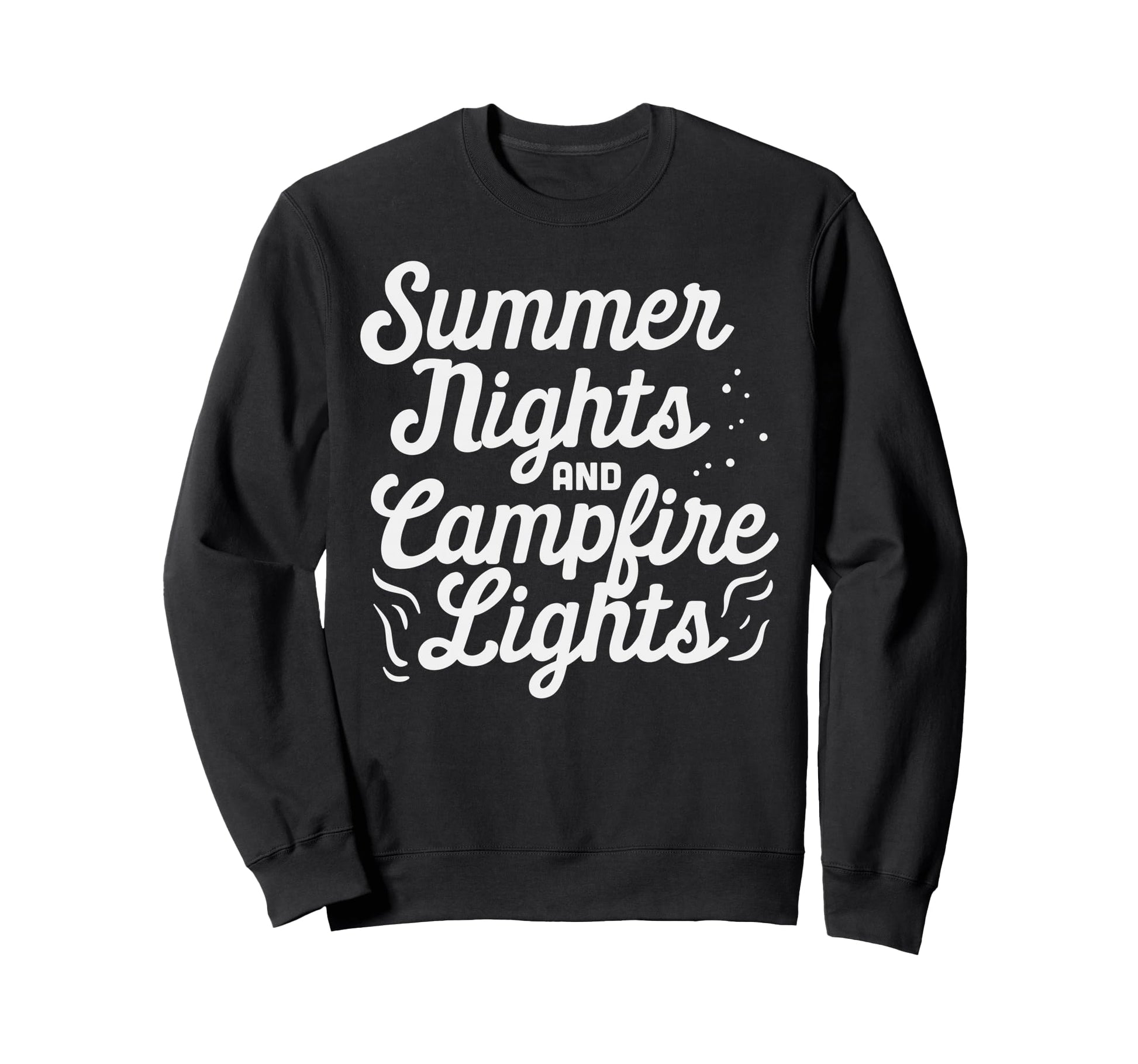 Summer Nights Campfire Lights Summer Sweatshirt - Trendy Graphic Unisex - T-Shirt, Sweatshirt, Hoodie