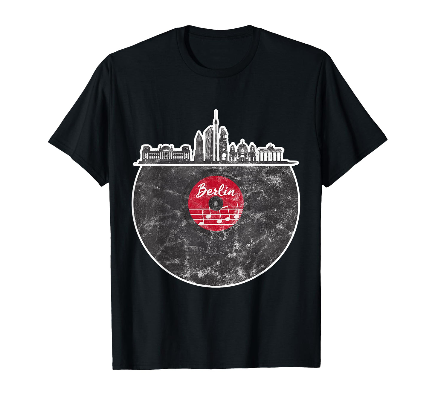 Vinyl Dj Techno Musician Music Lovers T-Shirt - Novelty Apparel for Adults - T-Shirt, Sweatshirt, Hoodie