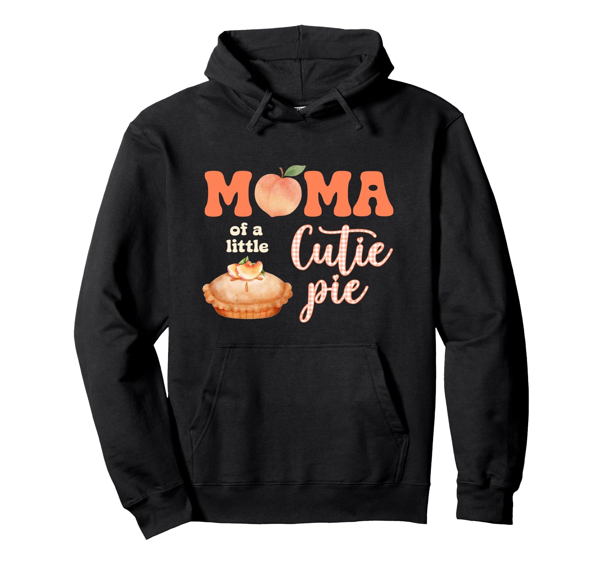 Mama Little Cutie Peach Pie Bow Birthday Hoodie - Aesthetic Graphic Unisex - T-Shirt, Sweatshirt, Hoodie