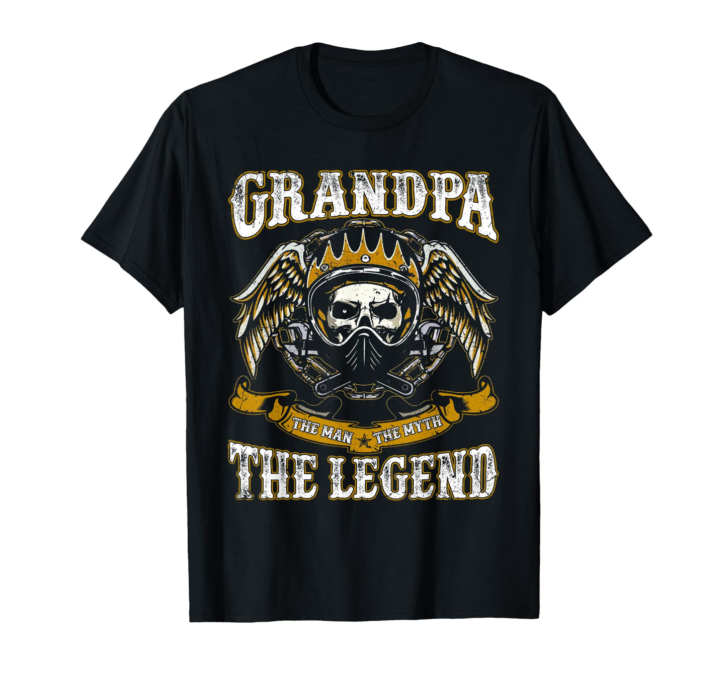 Mens Grandpa Ride Motorcycle Myth Legend T-Shirt - Graphic Print Men Women - T-Shirt, Sweatshirt, Hoodie