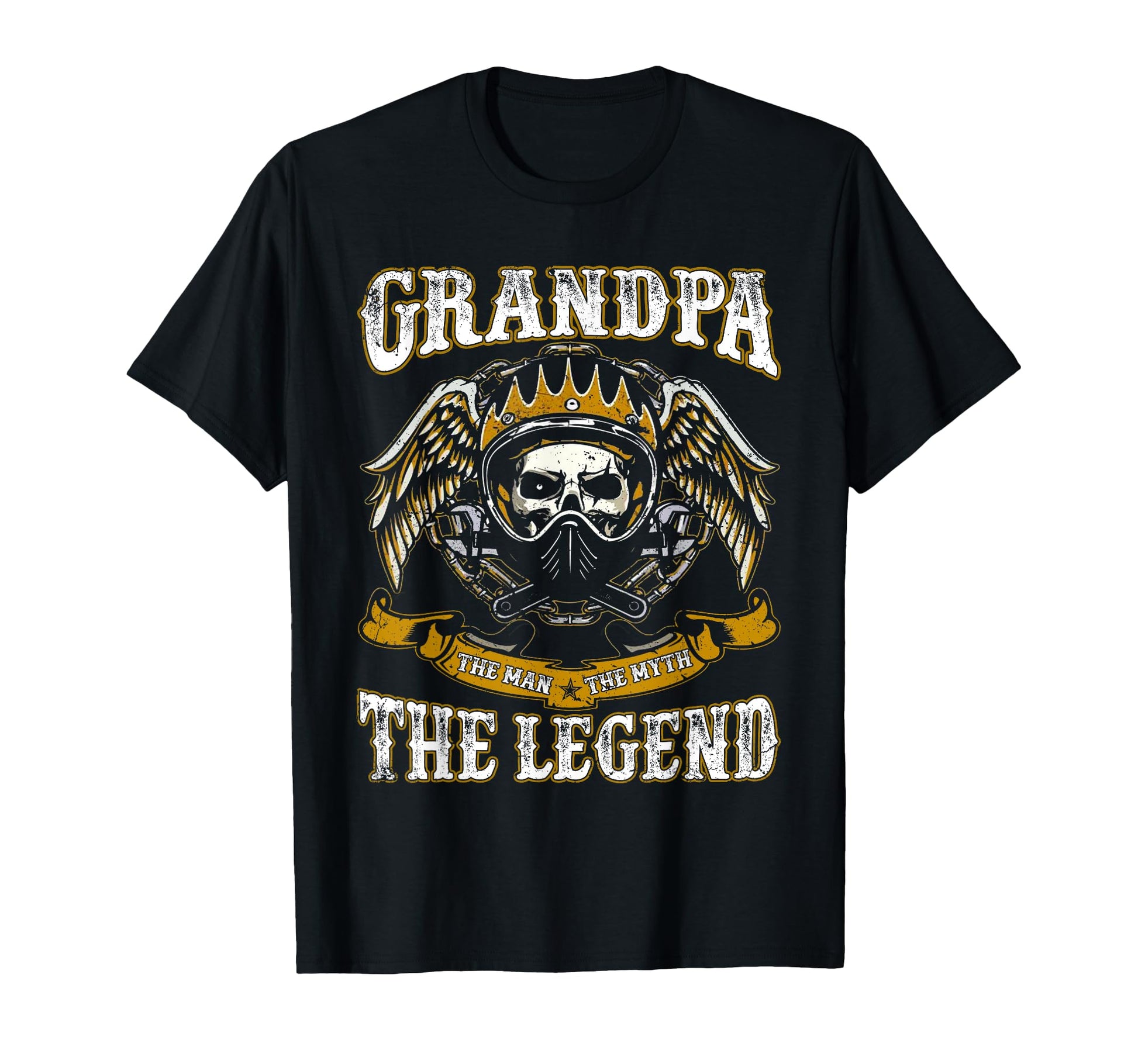Mens Grandpa Ride Motorcycle Myth Legend T-Shirt - Graphic Print Men Women - T-Shirt, Sweatshirt, Hoodie