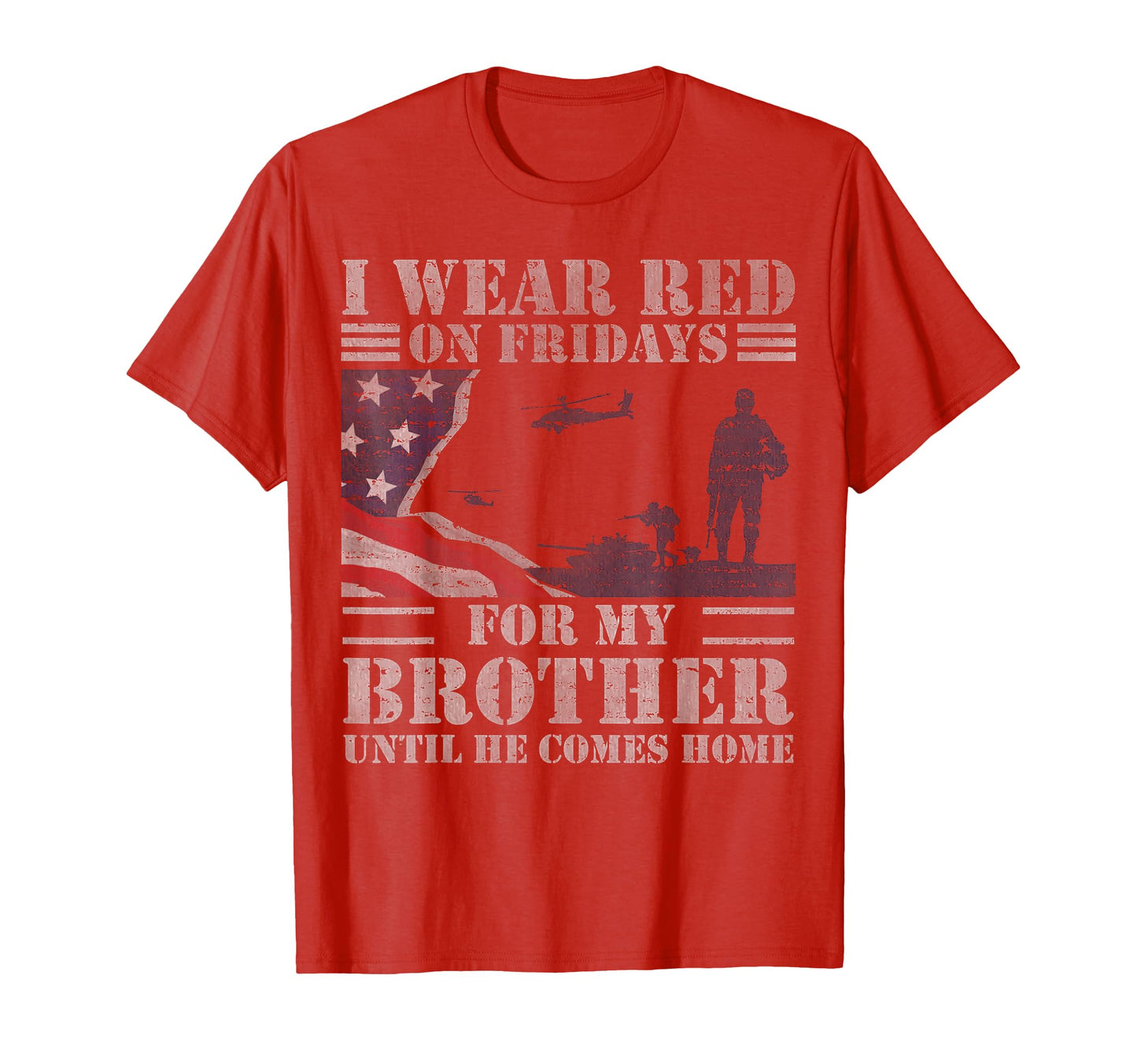 Red Friday Brother Remember T-Shirt - Fun Novelty Design for Adults - T-Shirt, Sweatshirt, Hoodie