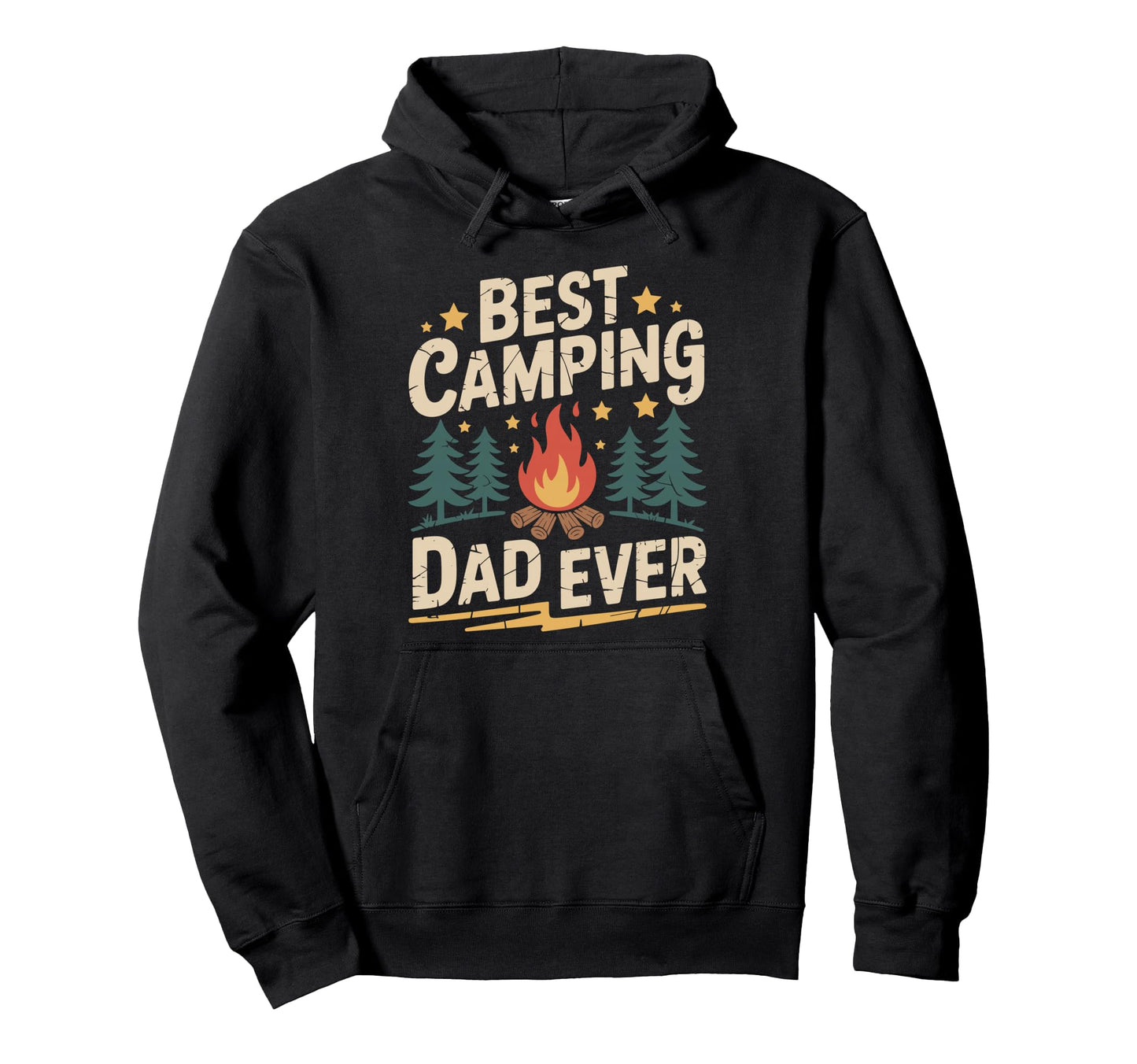 Best Camping Dad Ever Outdoor Camp Hoodie - Novelty Apparel for Adults - T-Shirt, Sweatshirt, Hoodie