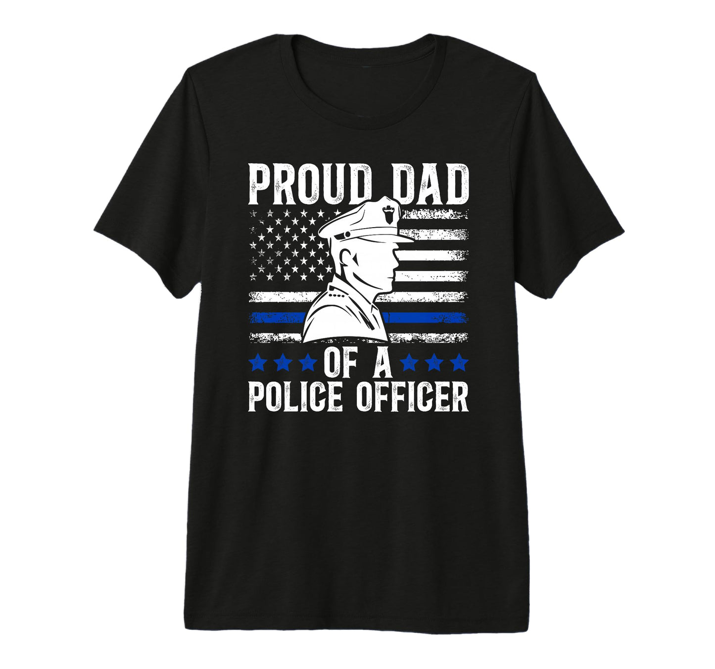 Mens Proud Police Dad Police Officer T-Shirt - Streetwear Style for Adults - T-Shirt, Sweatshirt, Hoodie