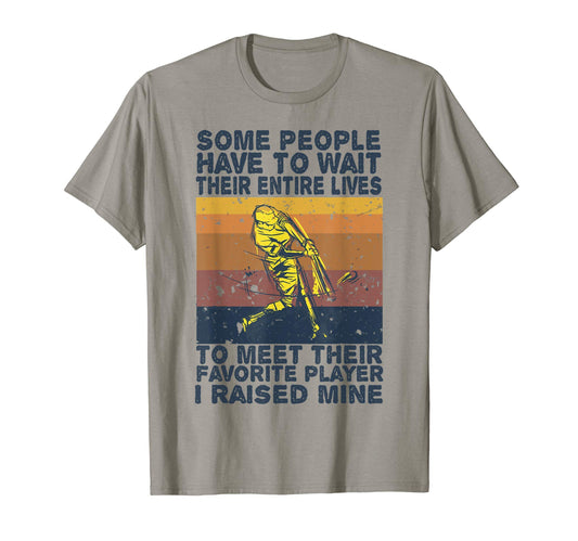 Baseball Dad Some People Have To Wait T-Shirt - Trendy Graphic for Adults - T-Shirt, Sweatshirt, Hoodie