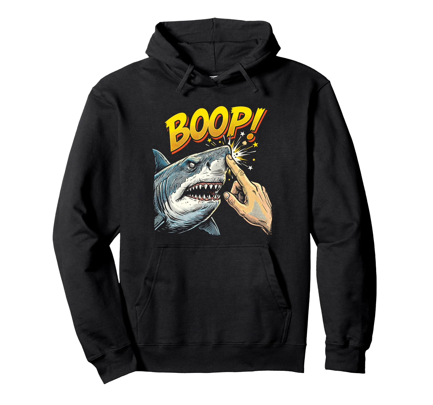 Boop Shark Meme Funny Ocean Pop Art Hoodie - Aesthetic Graphic Men Women - T-Shirt, Sweatshirt, Hoodie