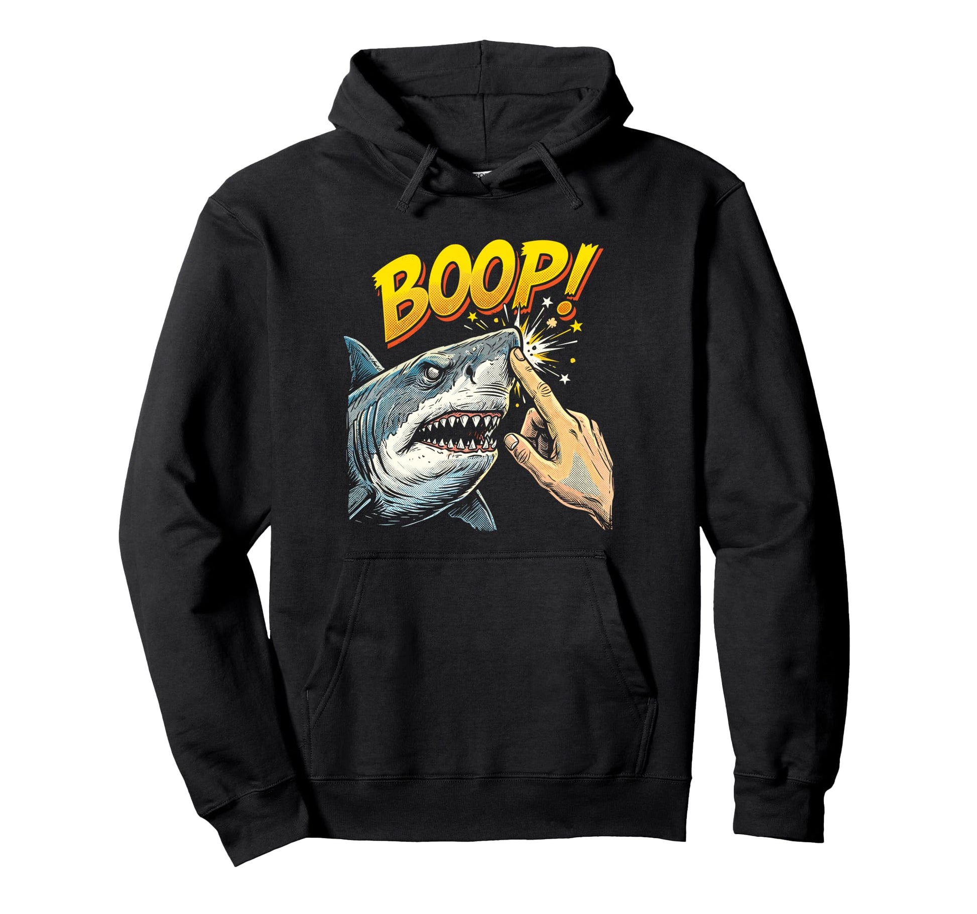 Boop Shark Meme Funny Ocean Pop Art Hoodie - Aesthetic Graphic Men Women - T-Shirt, Sweatshirt, Hoodie
