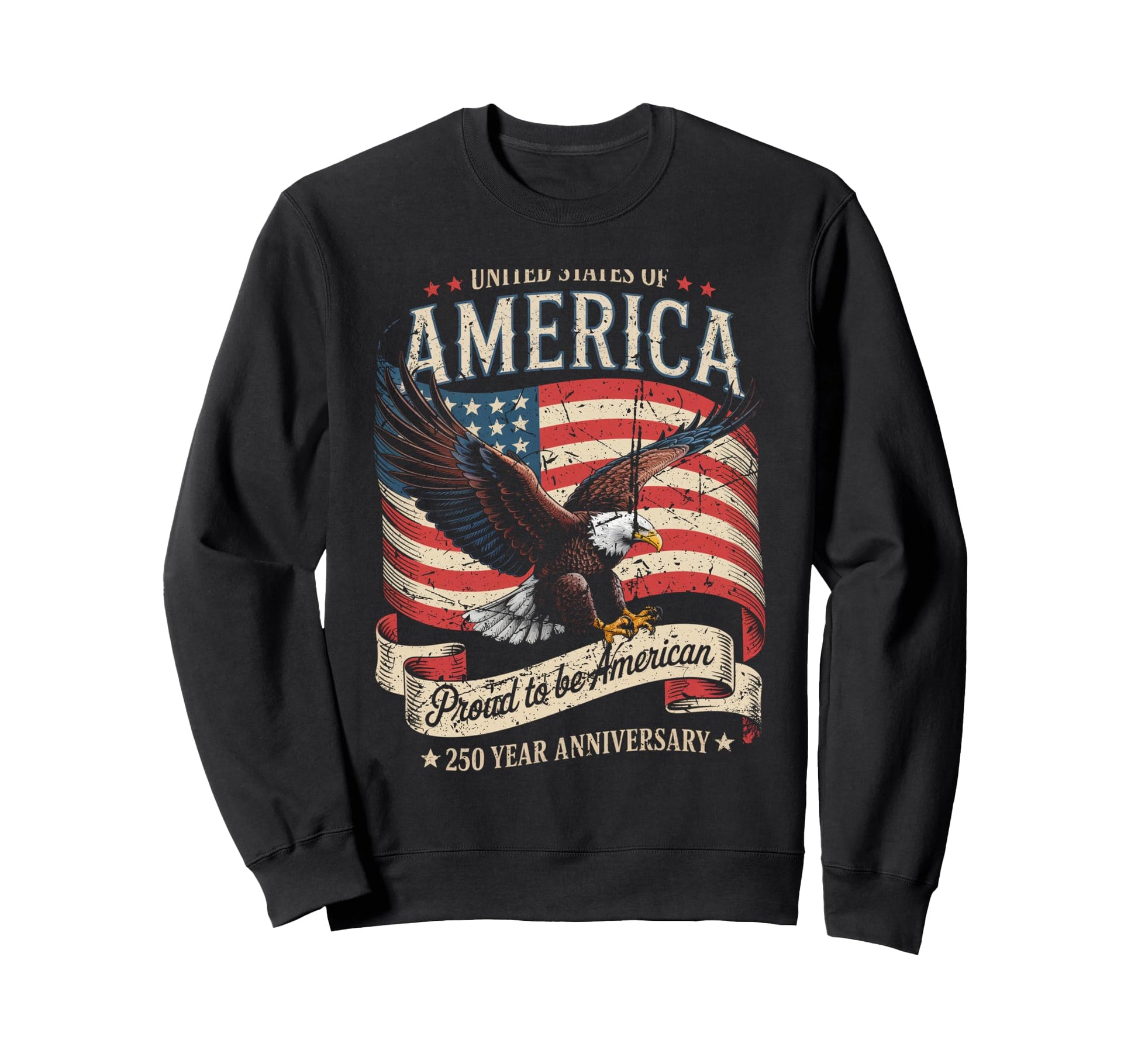 United States Anniversary American Flag T-Shirt - Fun Novelty Design Unisex - T-Shirt, Sweatshirt, Hoodie