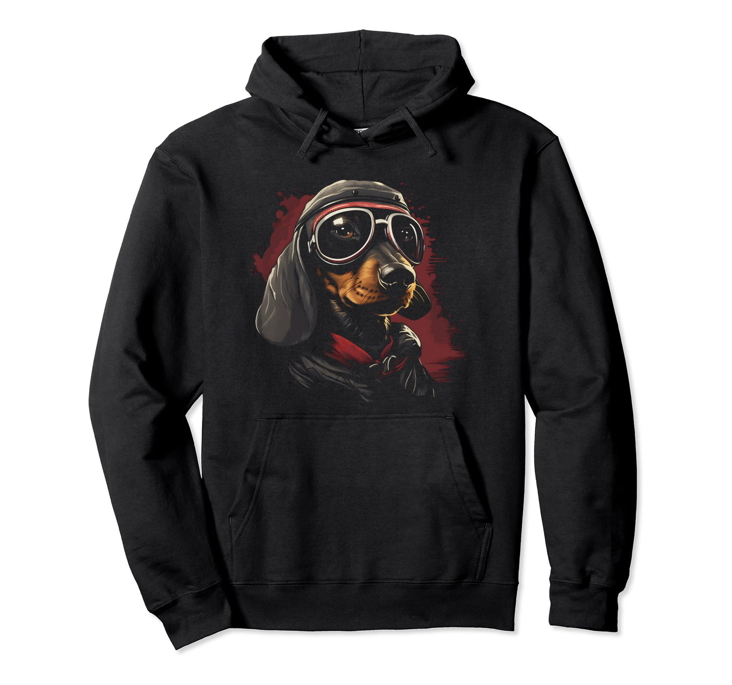 Motorcycle Dad Biker Dog Funny Hoodie - Casual Everyday Wear Unisex - T-Shirt, Sweatshirt, Hoodie