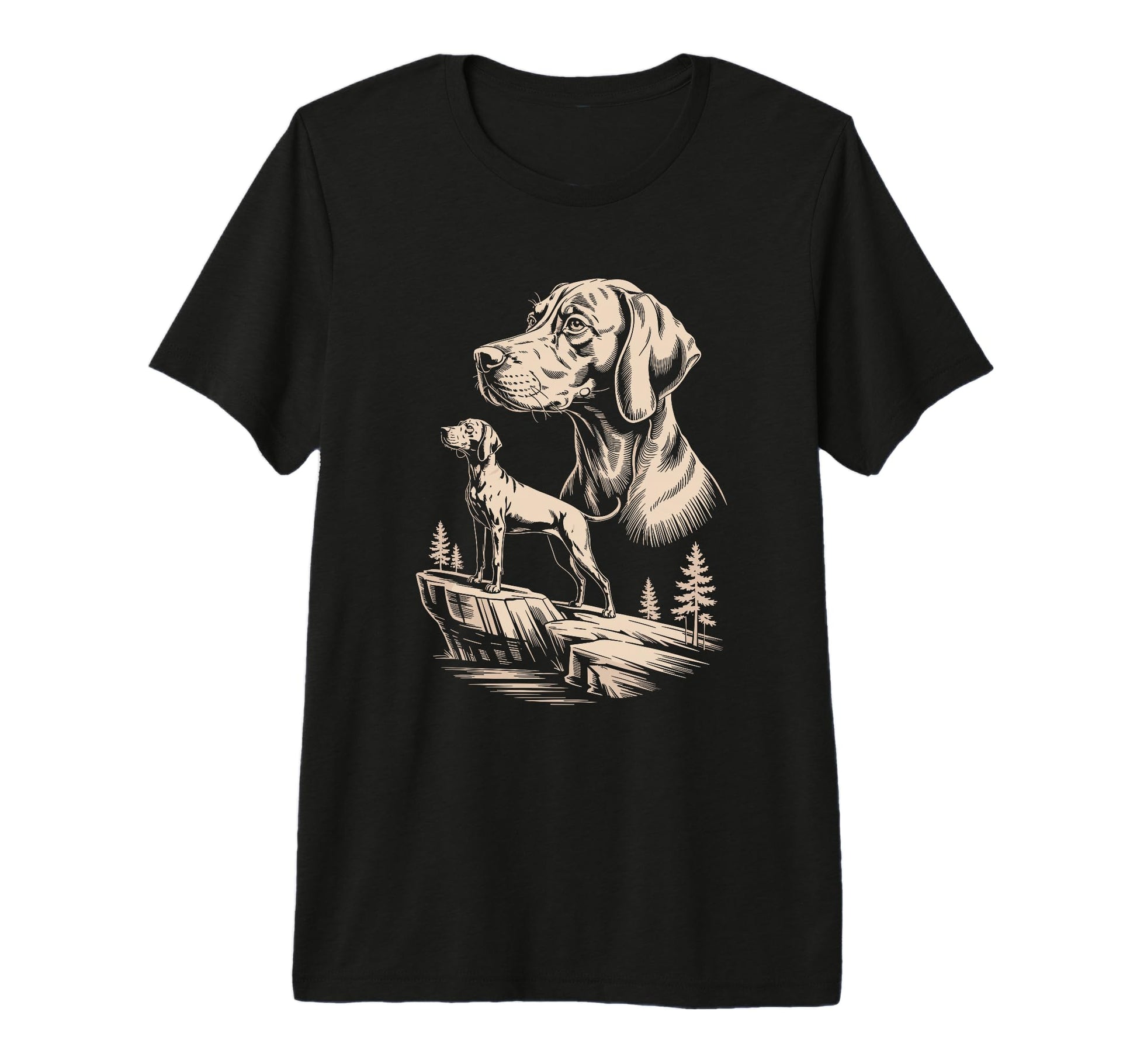 Mom Dad Vizsla Dog Owner Hiking T-Shirt - Casual Everyday Wear Men Women - T-Shirt, Sweatshirt, Hoodie