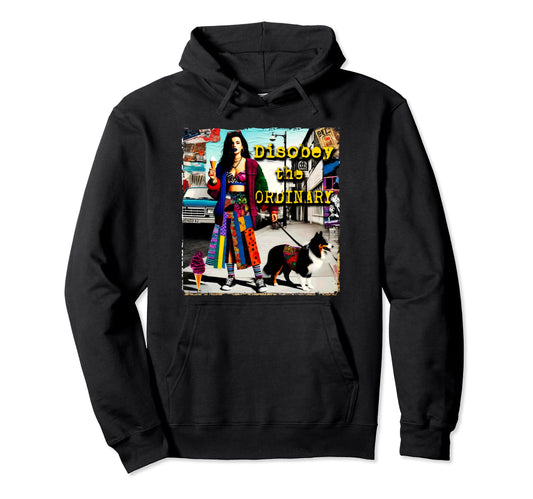 90S Dog Pop Punk Grunge Colorful Hoodie - Streetwear Style Unisex - T-Shirt, Sweatshirt, Hoodie