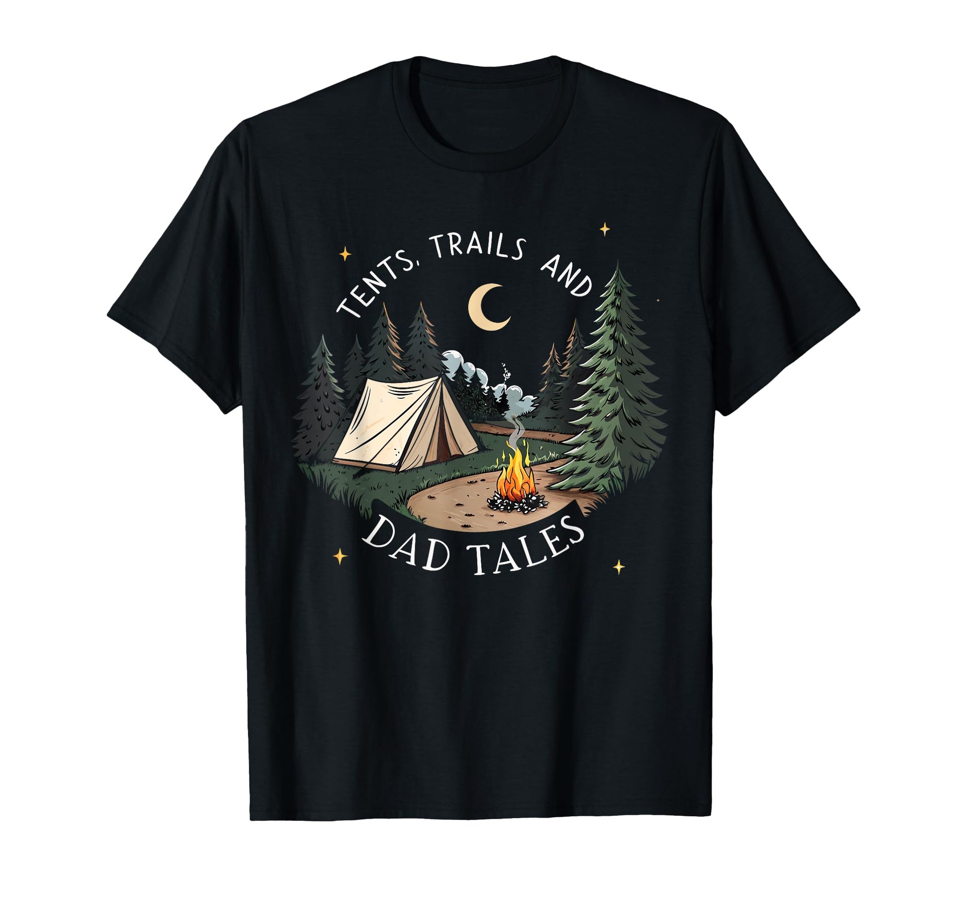 Tents Trails And Dad Tales Hiking Sweatshirt - Unique Graphic Men Women - T-Shirt, Sweatshirt, Hoodie