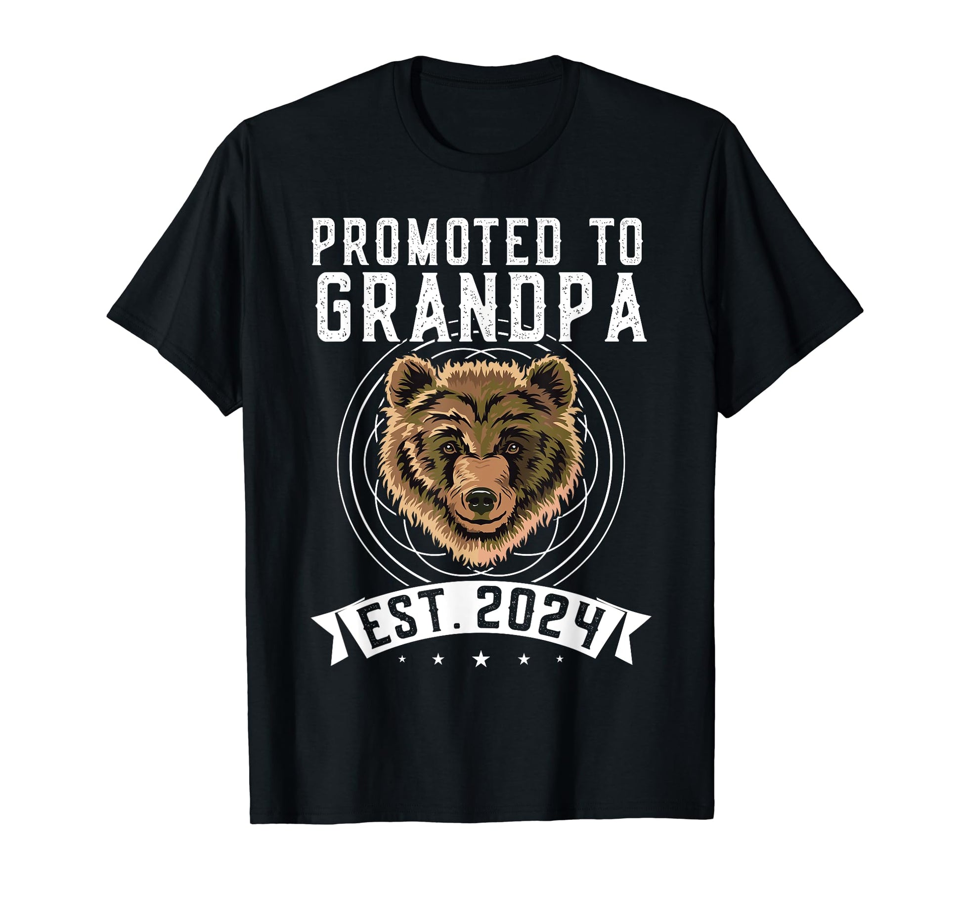 Promoted To Grandpa Est 2024 Grandpa T-Shirt - Unique Graphic Unisex - T-Shirt, Sweatshirt, Hoodie