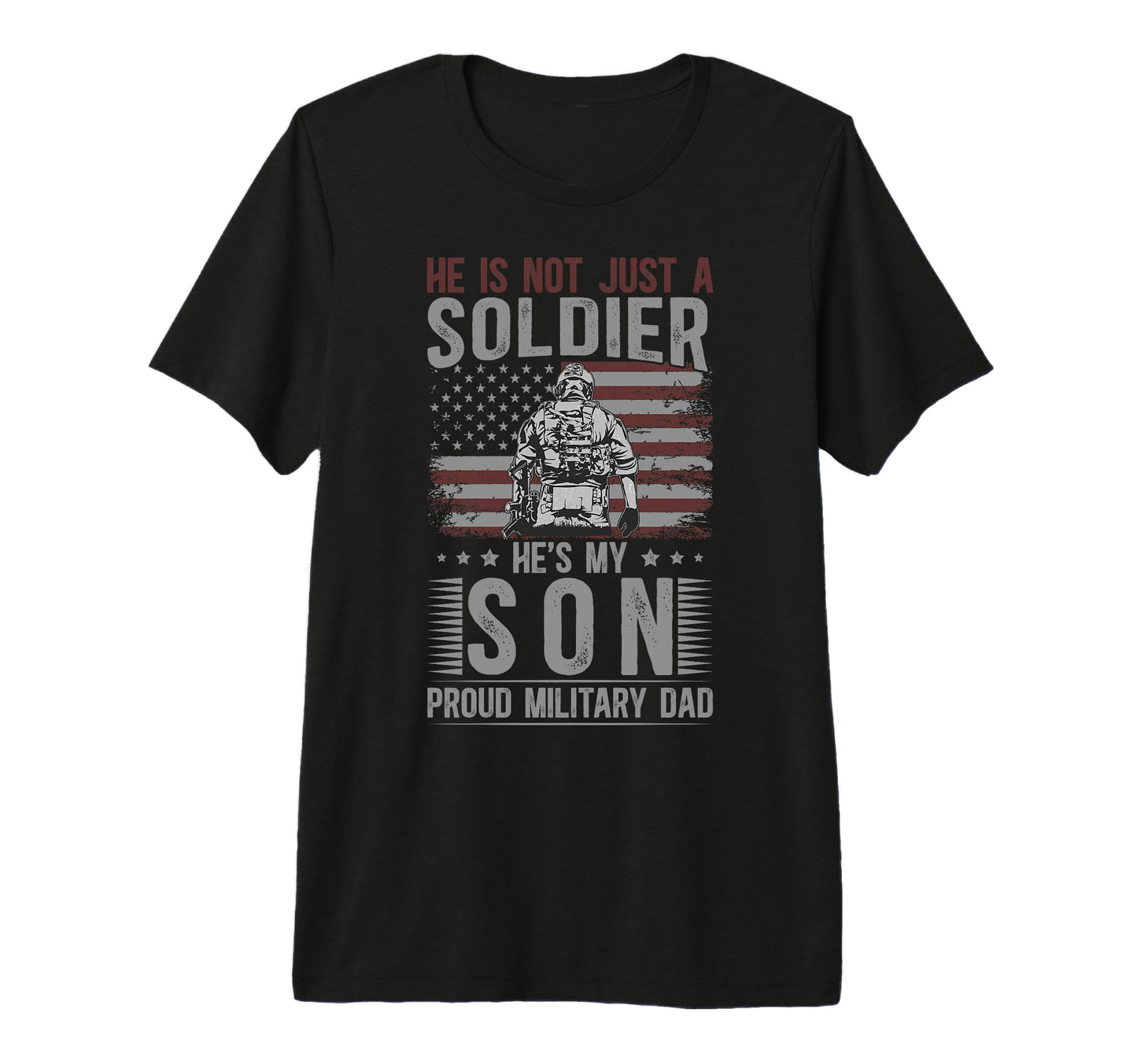 Mens Proud Military Dad Military T-Shirt - Novelty Apparel Men Women - T-Shirt, Sweatshirt, Hoodie