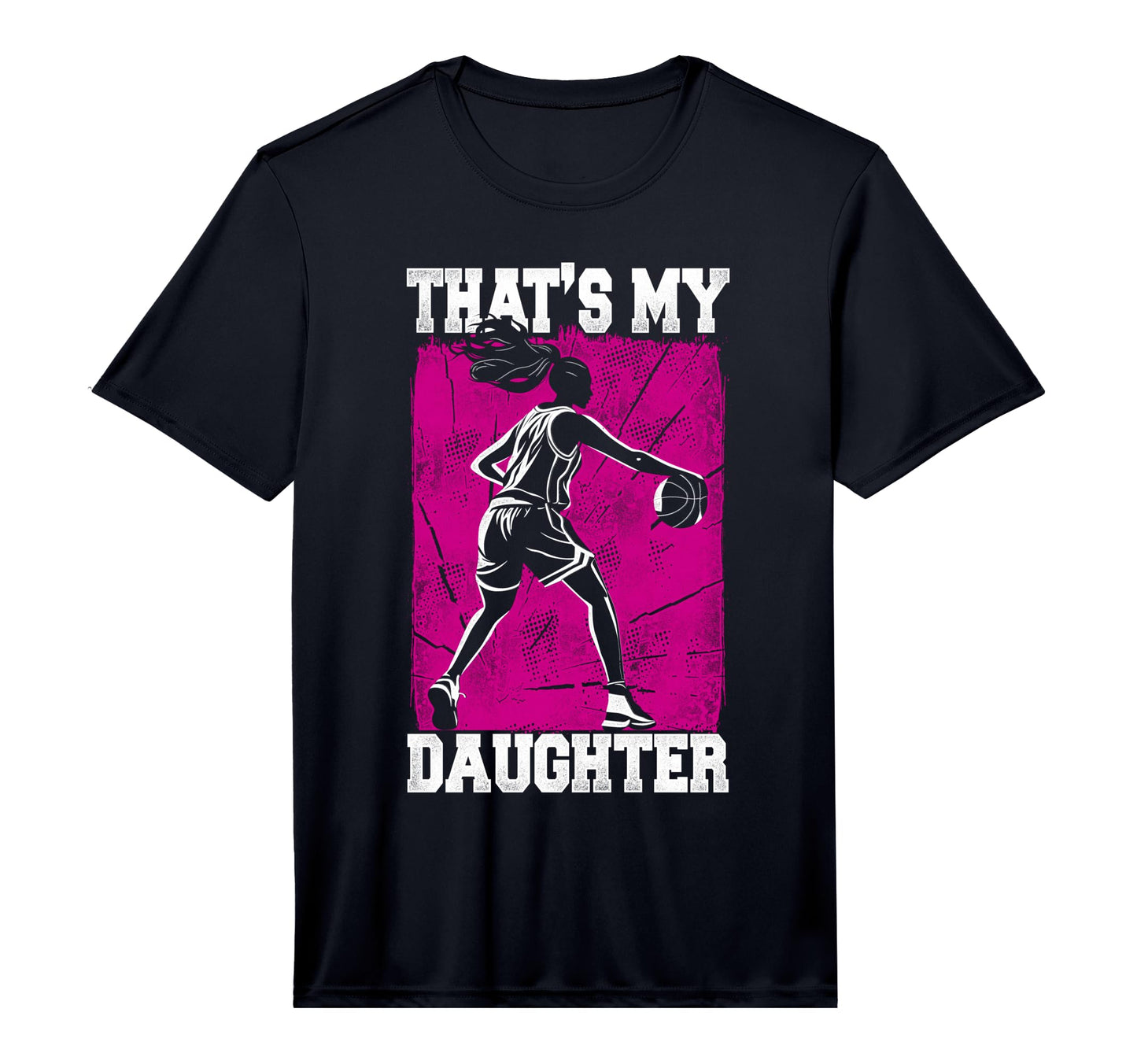 Basketball Bball Mom Dad Daughter T-Shirt - Minimalist Print for Adults - T-Shirt, Sweatshirt, Hoodie