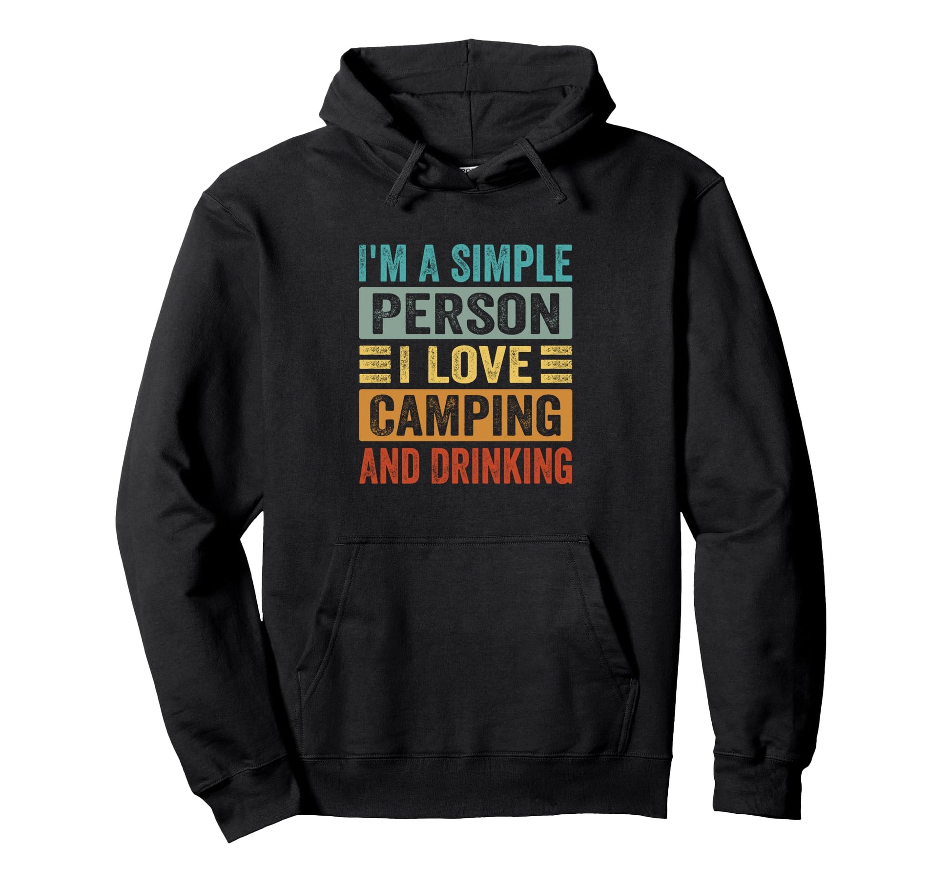 Im Simple Person I Love Camping And Hoodie - Aesthetic Graphic Unisex - T-Shirt, Sweatshirt, Hoodie