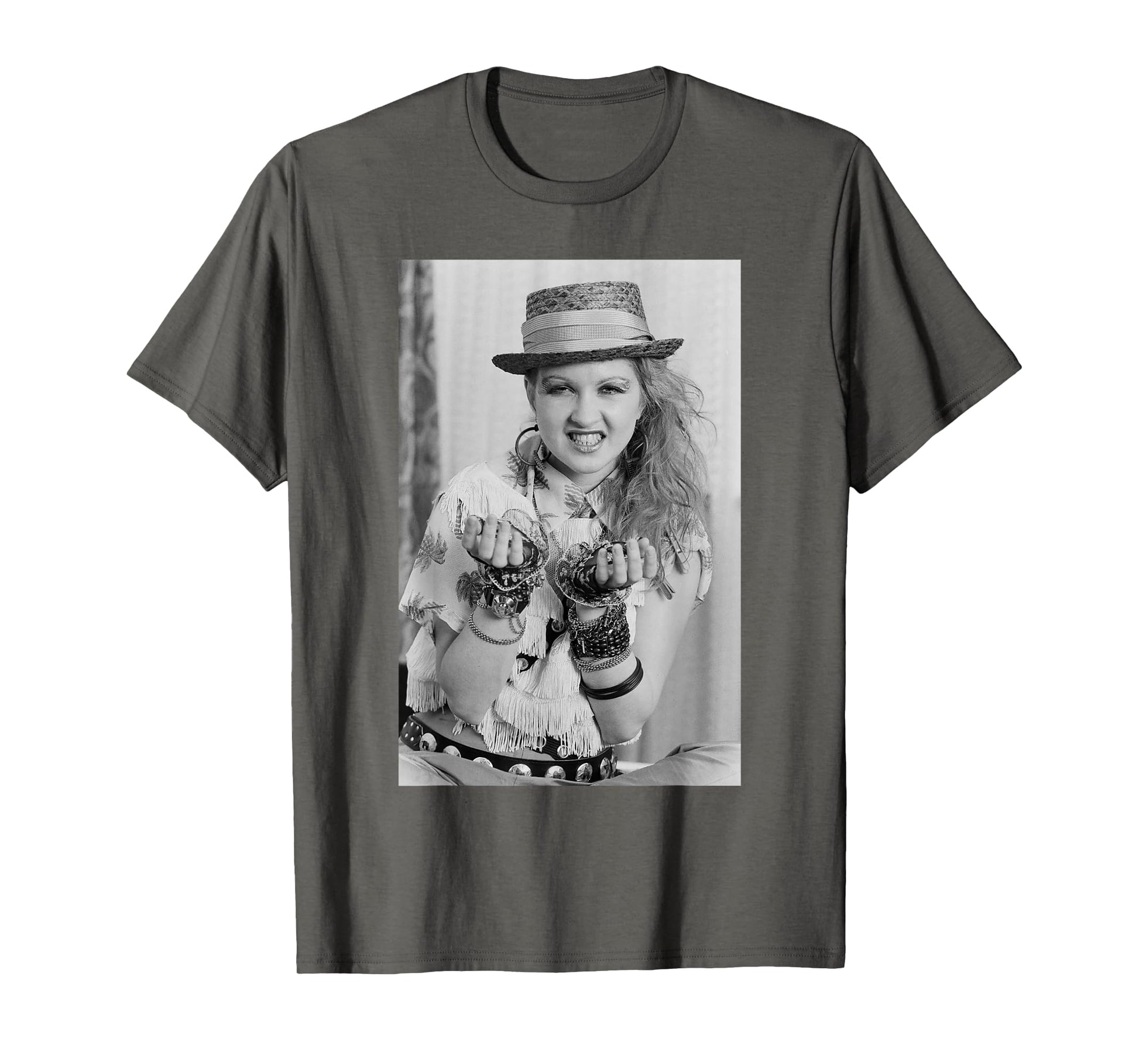 Cyndi Lauper Us Pop Star Photo Shoot T-Shirt - Custom Art Print for Adults - T-Shirt, Sweatshirt, Hoodie