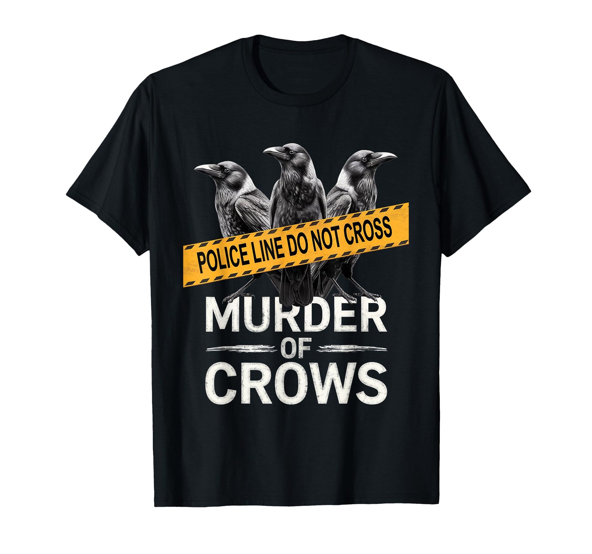 Murder Crows Pun Edgar Allen Poe T-Shirt - Streetwear Style for Adults - T-Shirt, Sweatshirt, Hoodie