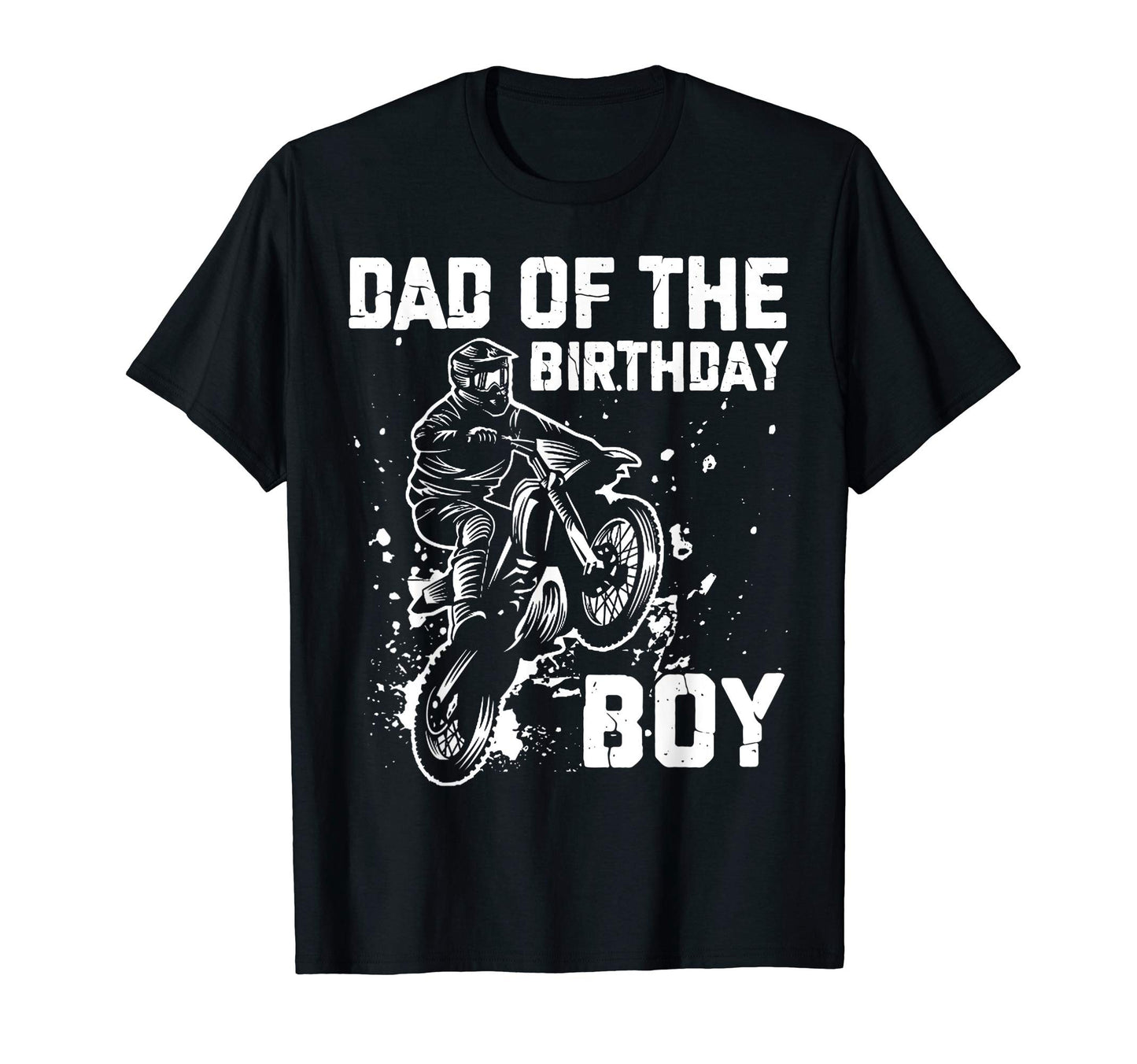 Dad Birthday Dirt Bike Birthday T-Shirt - Custom Art Print for Adults - T-Shirt, Sweatshirt, Hoodie